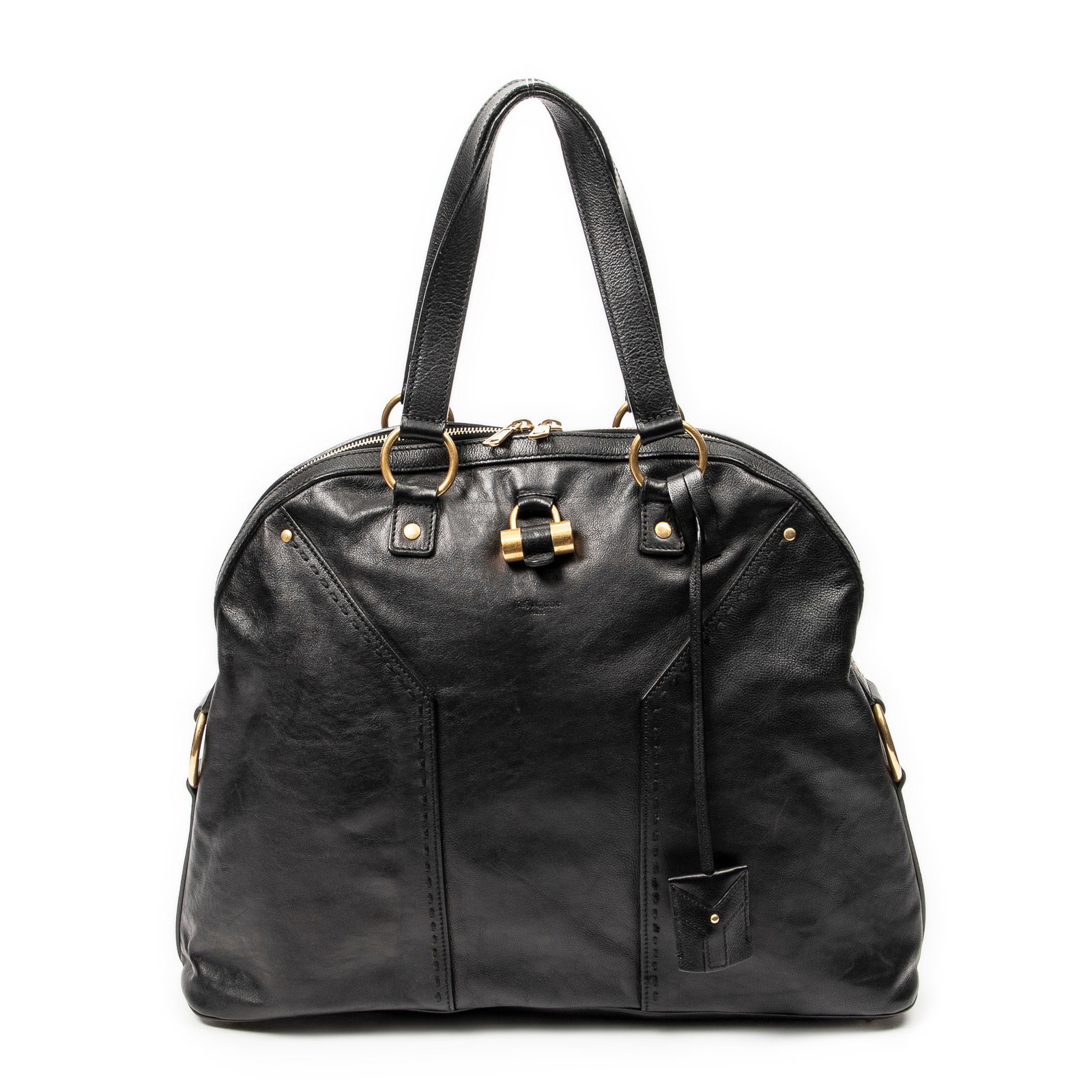 Yves Saint Laurent Extra Large Muse in Black Calfskin (1 of 10)