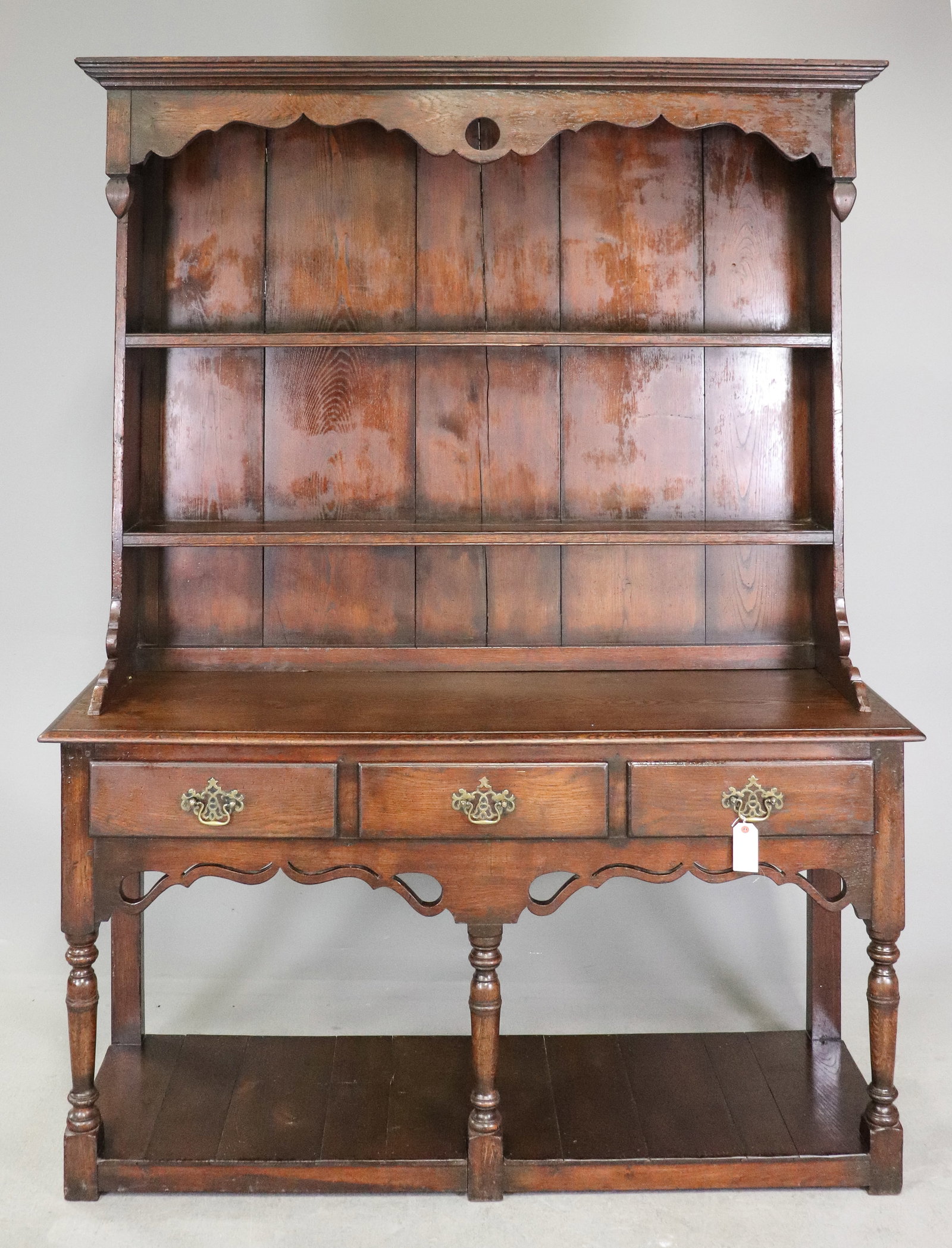 British Oak Welsh Cupboard / Dresser (1 of 5)
