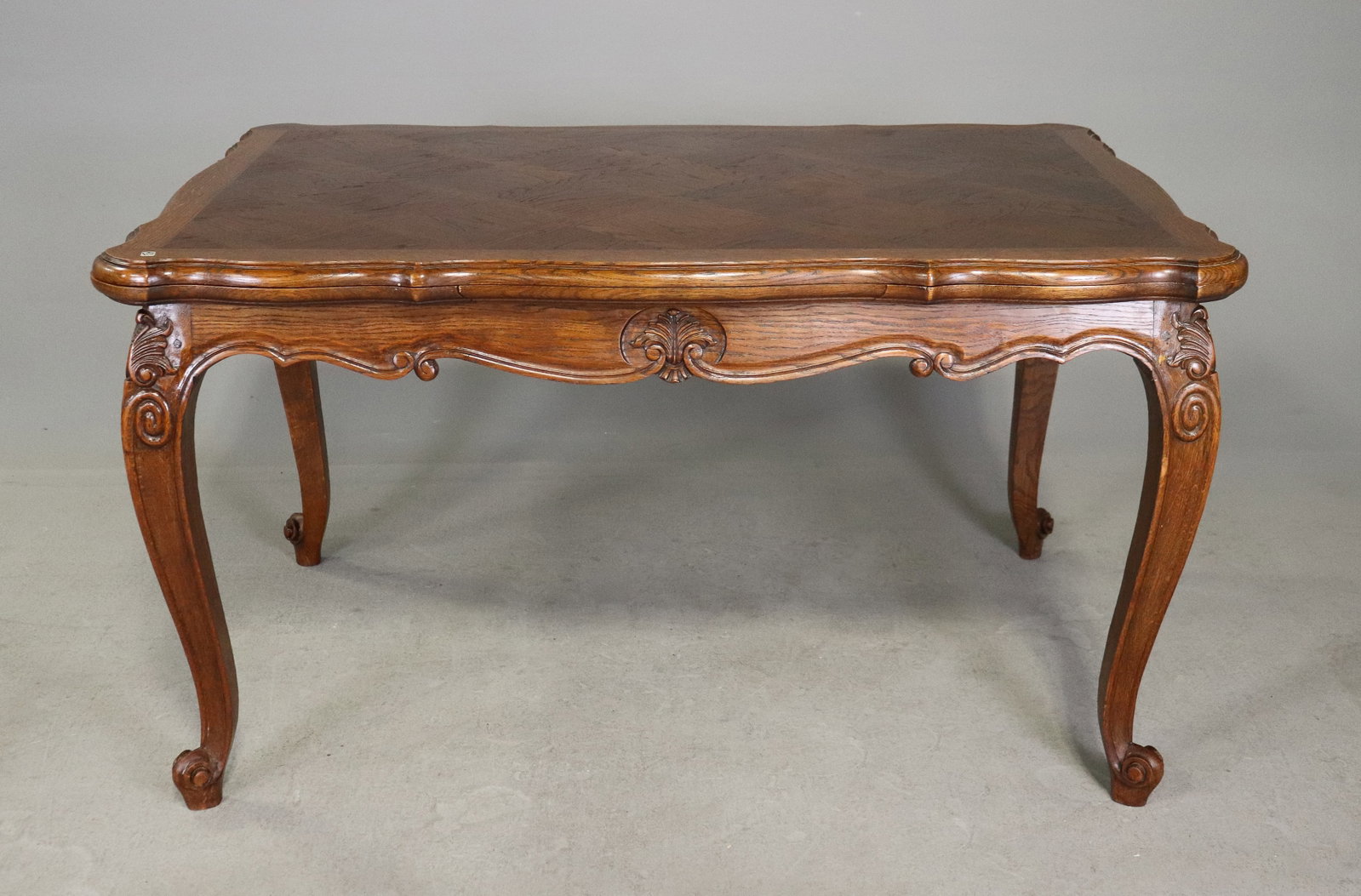 Louis XV Style Oak Draw Leaf Dining Table (1 of 6)
