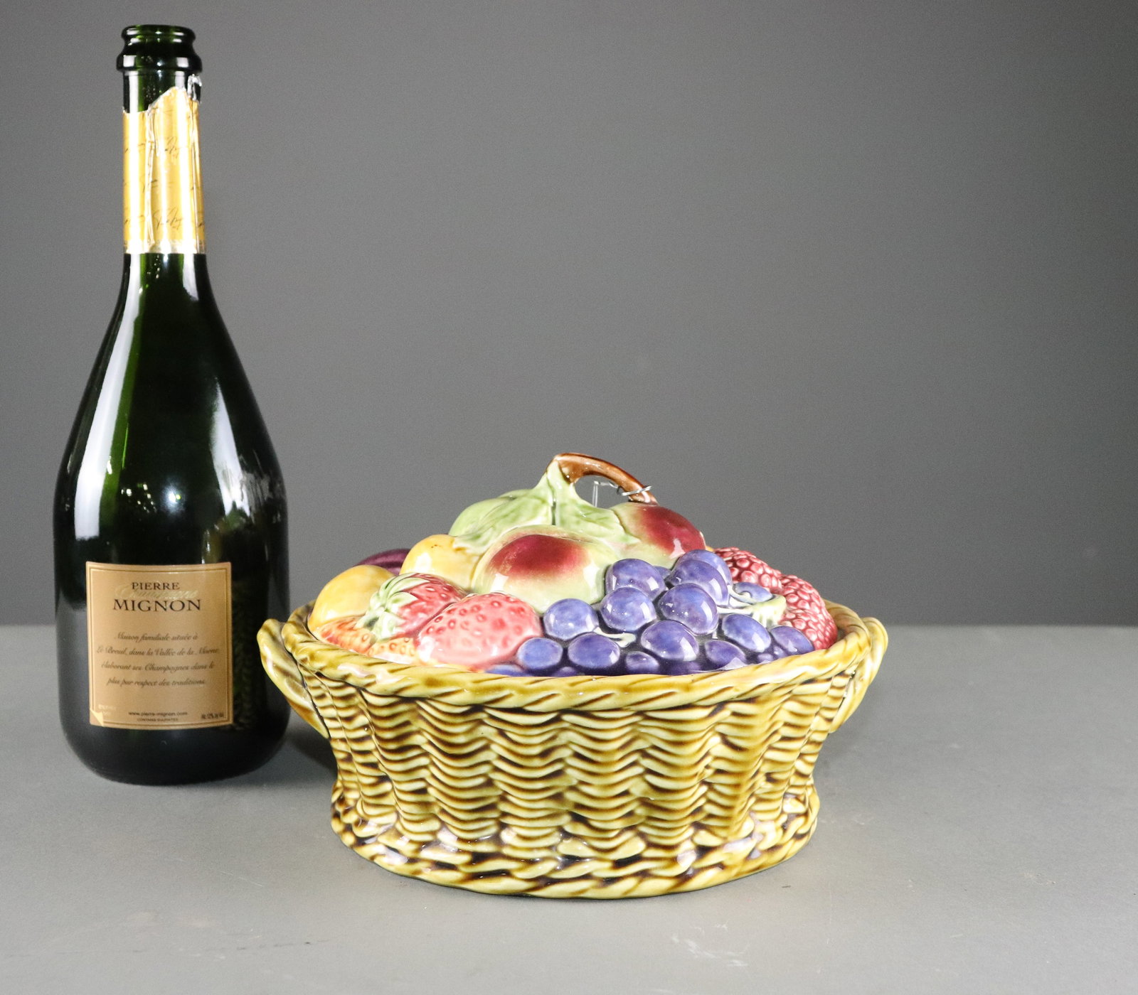 Sarrefuemines Majolica Covered Dish (1 of 5)
