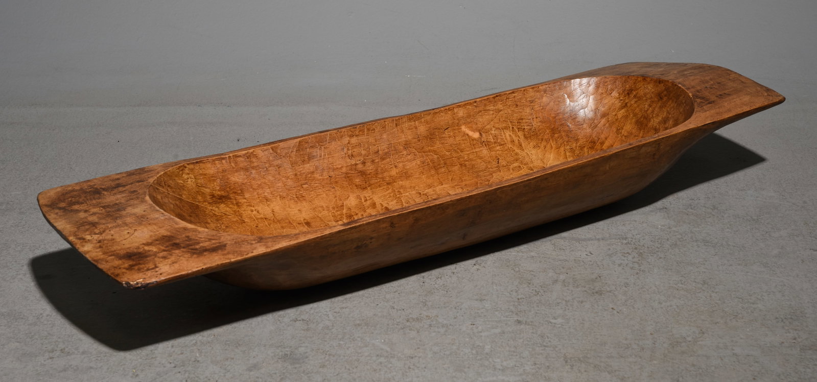European Waxed Dough Bowl #3: European Waxed Dough Bowl - 5 in tall x 38 x 12