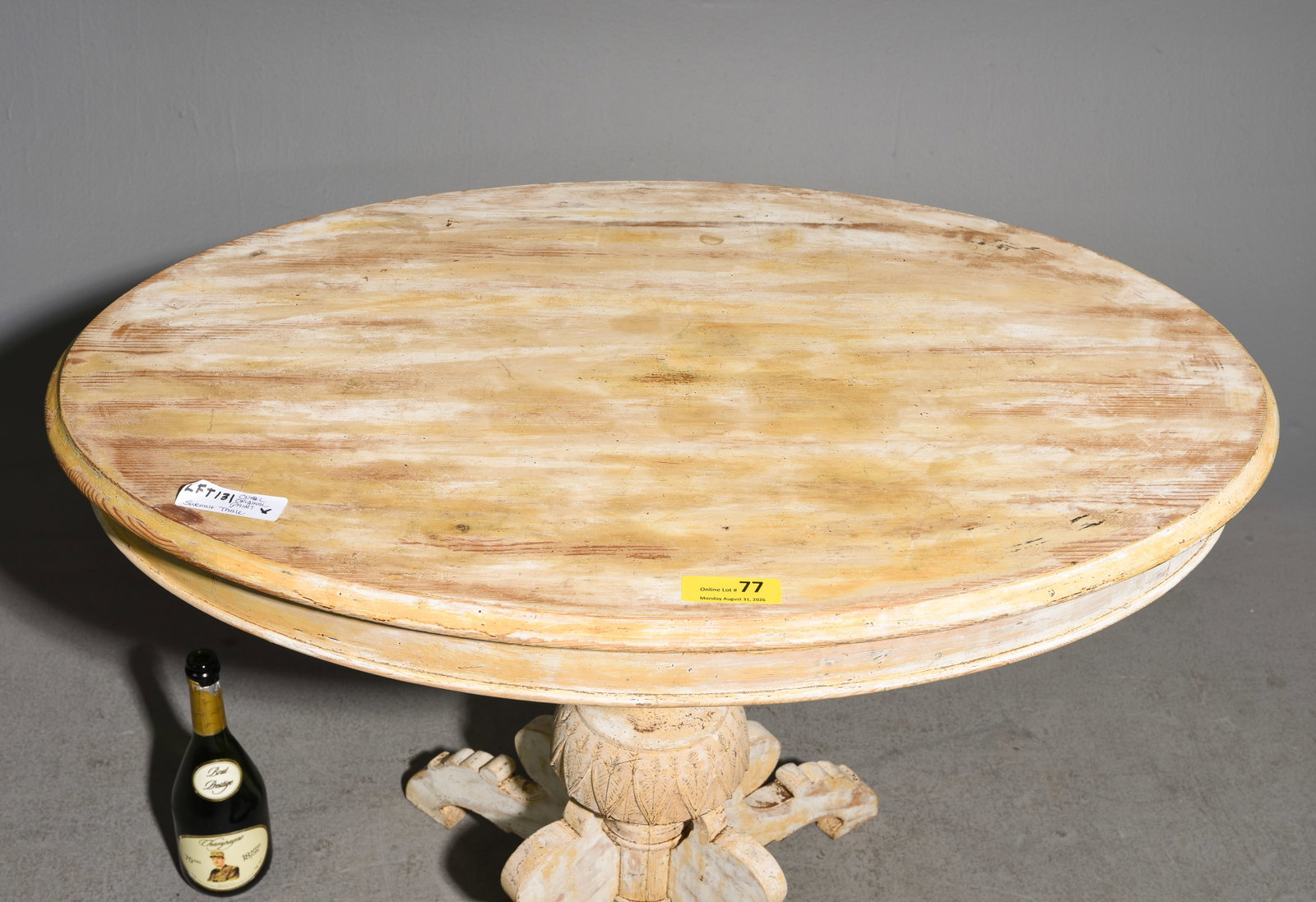 French Painted Oval Table - 2
