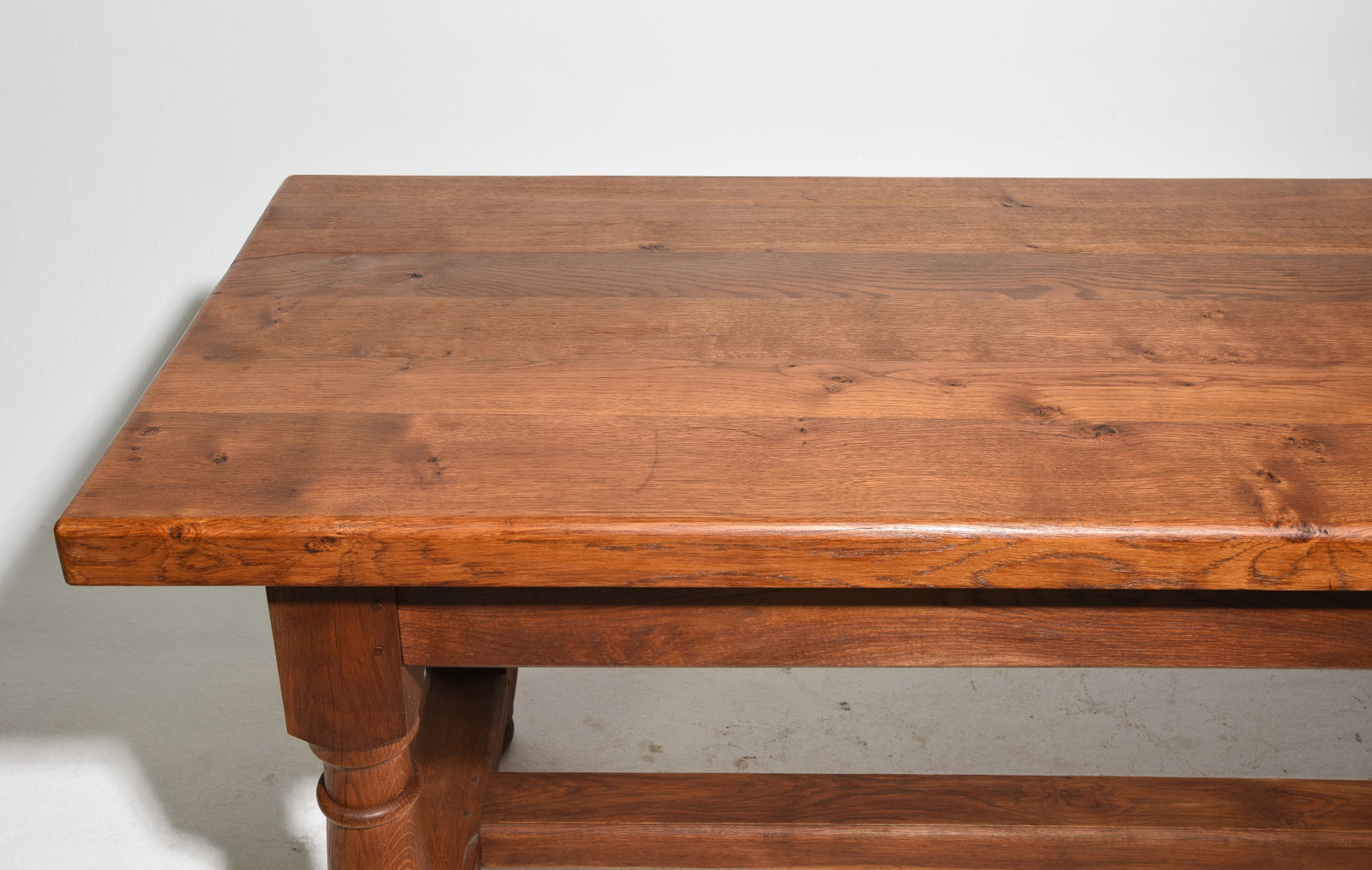 French Solid Oak Farmhouse Table - 2