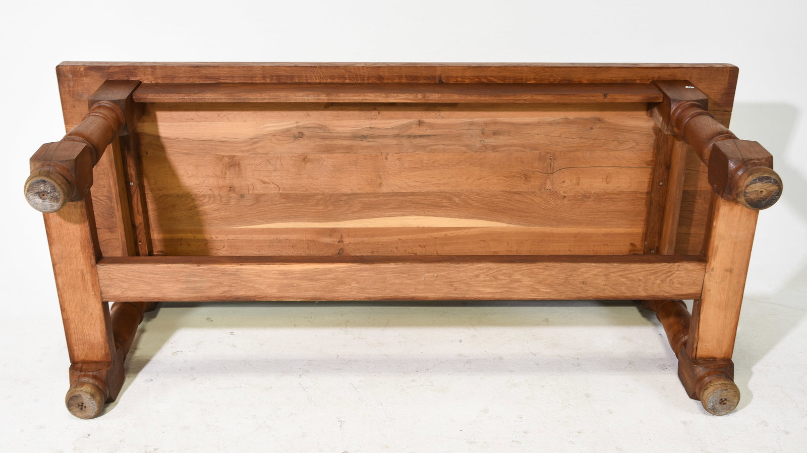 French Solid Oak Farmhouse Table - 4