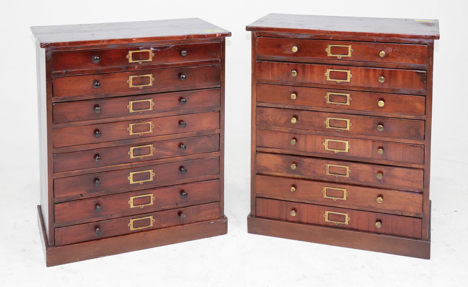 Pair Vintage Wood Multi-Drawer Specimen / Collector's Cabinets (1 of 6)