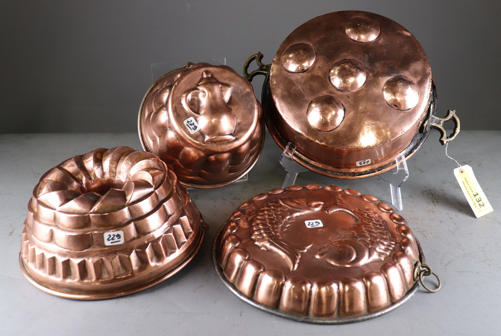Collection of 4 French Copper Molds (1 of 3)