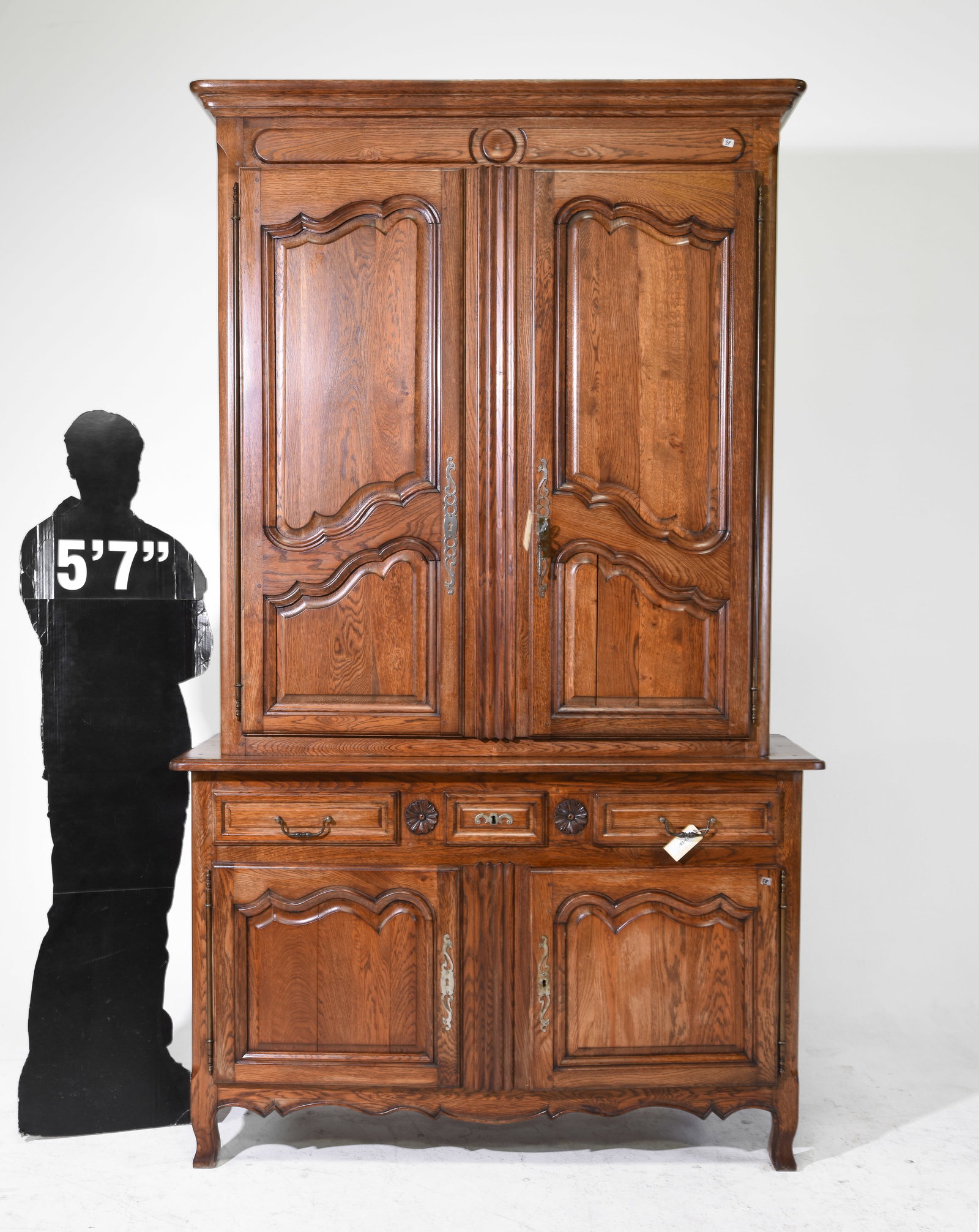 Louis XV Style Oak Buffet Du Corps (1 of 7)