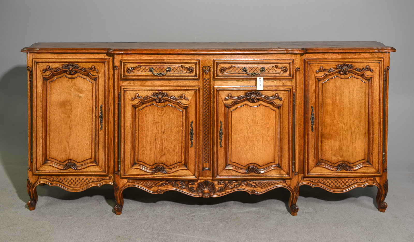 Louis XV Style Oak Parquet Top Sideboard (1 of 8)