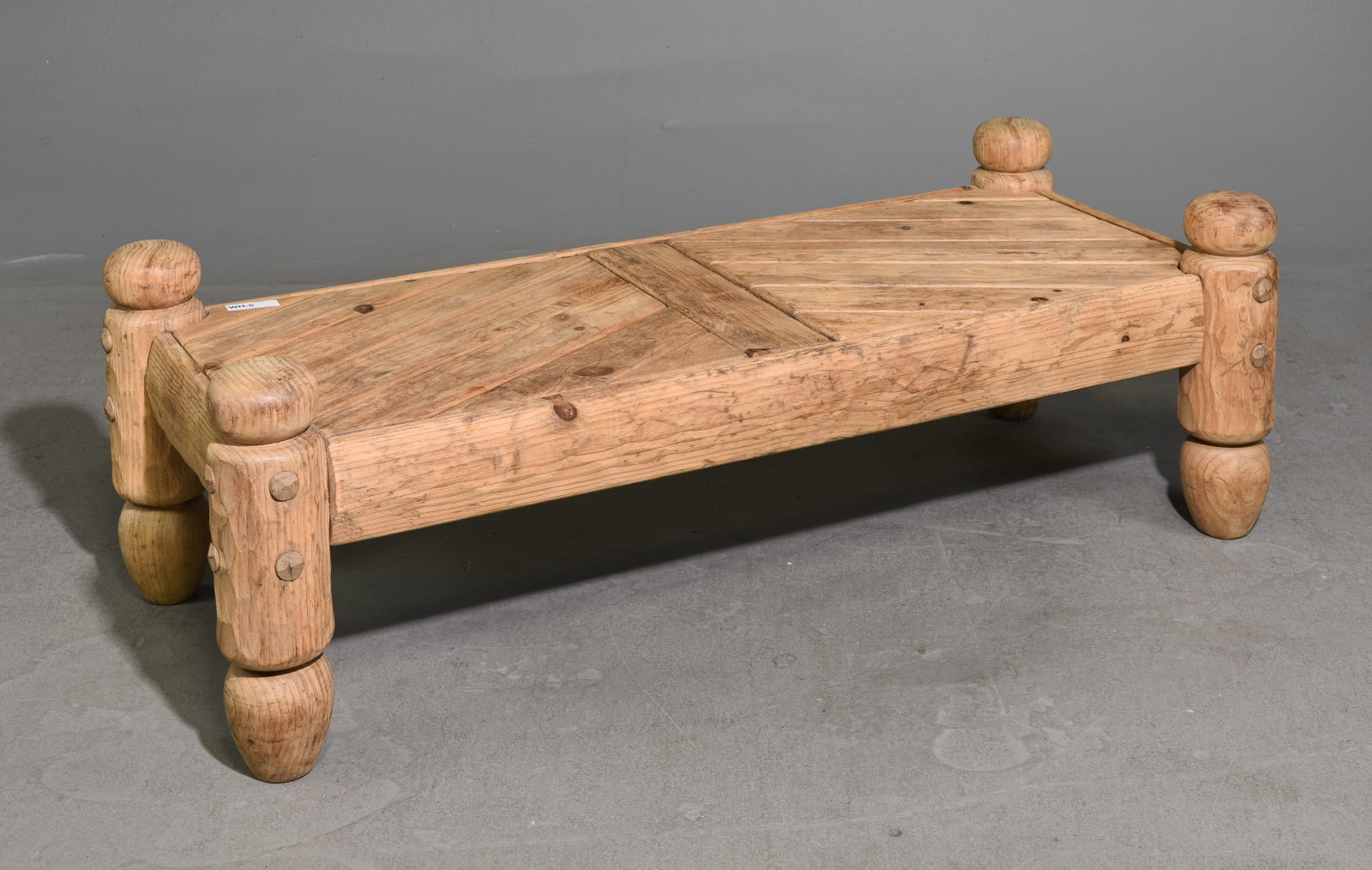 Rustic Ranch Style Baluster Turned Leg Coffee Table (1 of 4)
