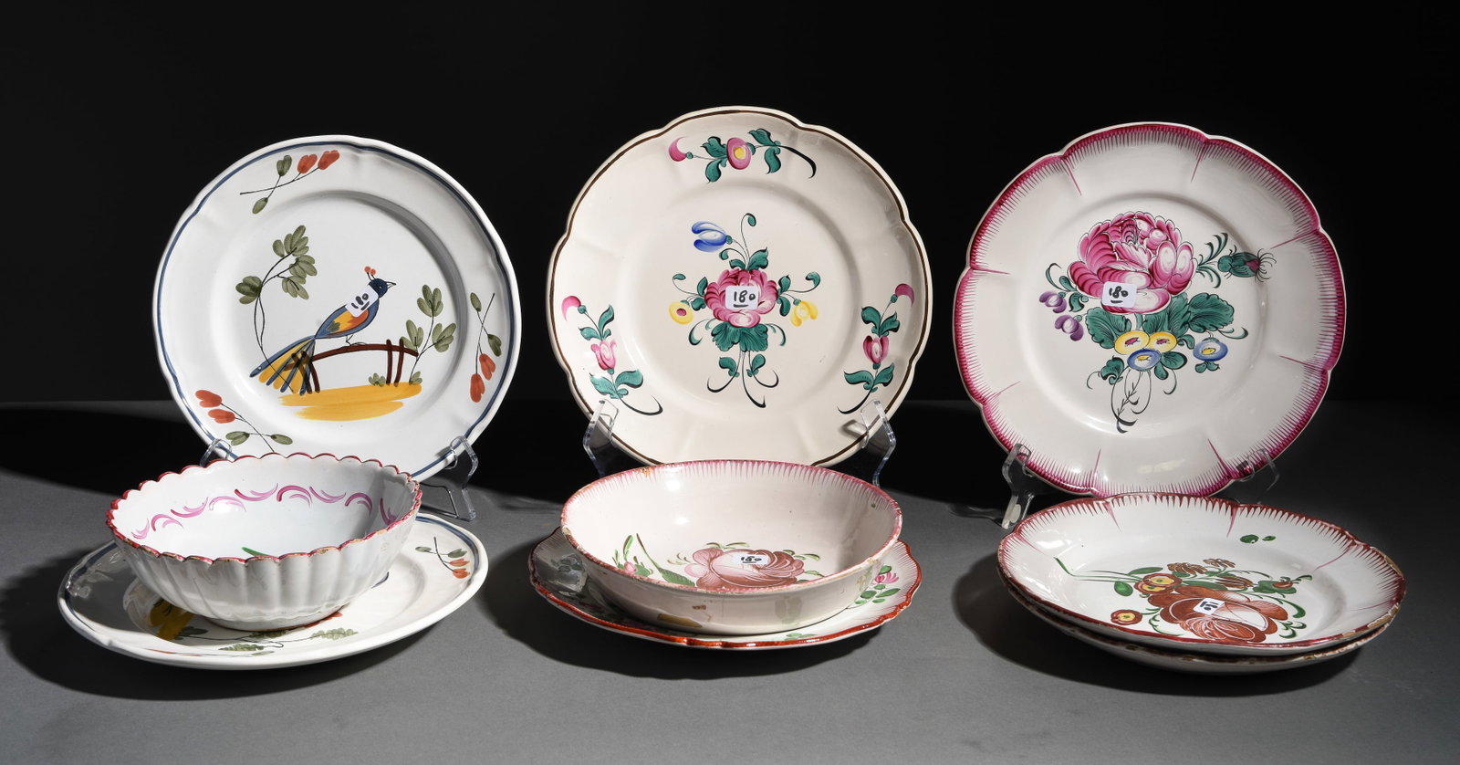 9pcs Assorted Fait Main China - Plates & Bowls (1 of 7)