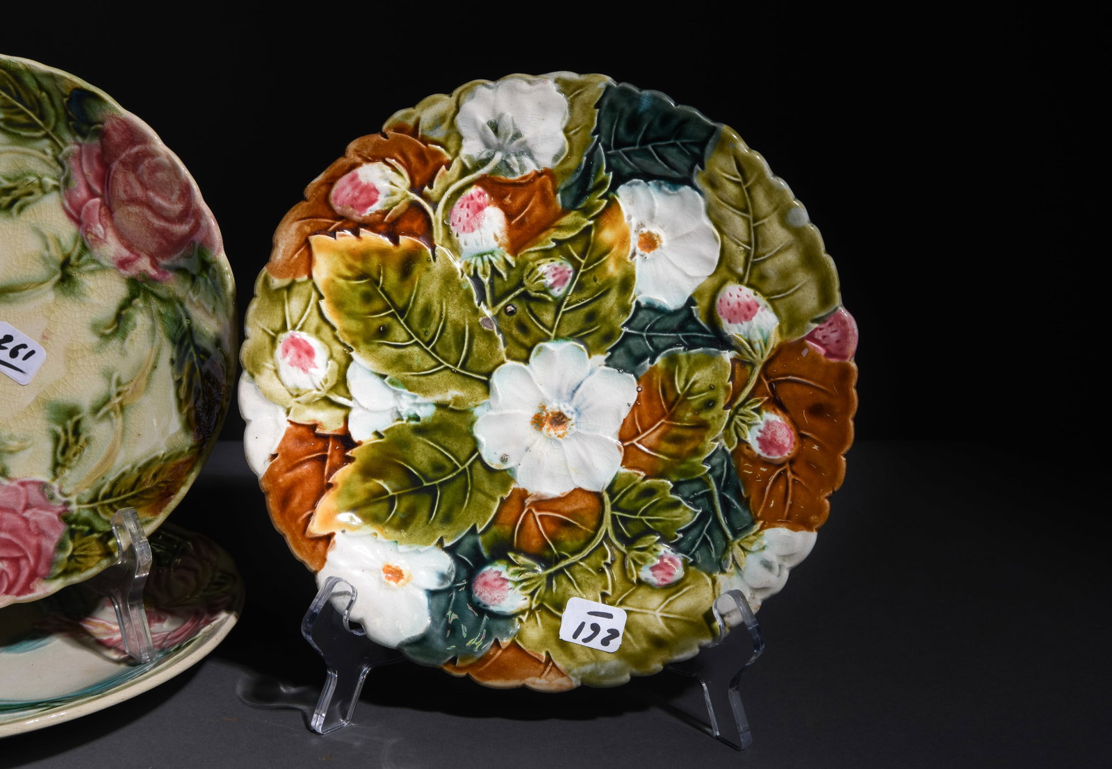 6pcs Assorted Majolica Plates - 2