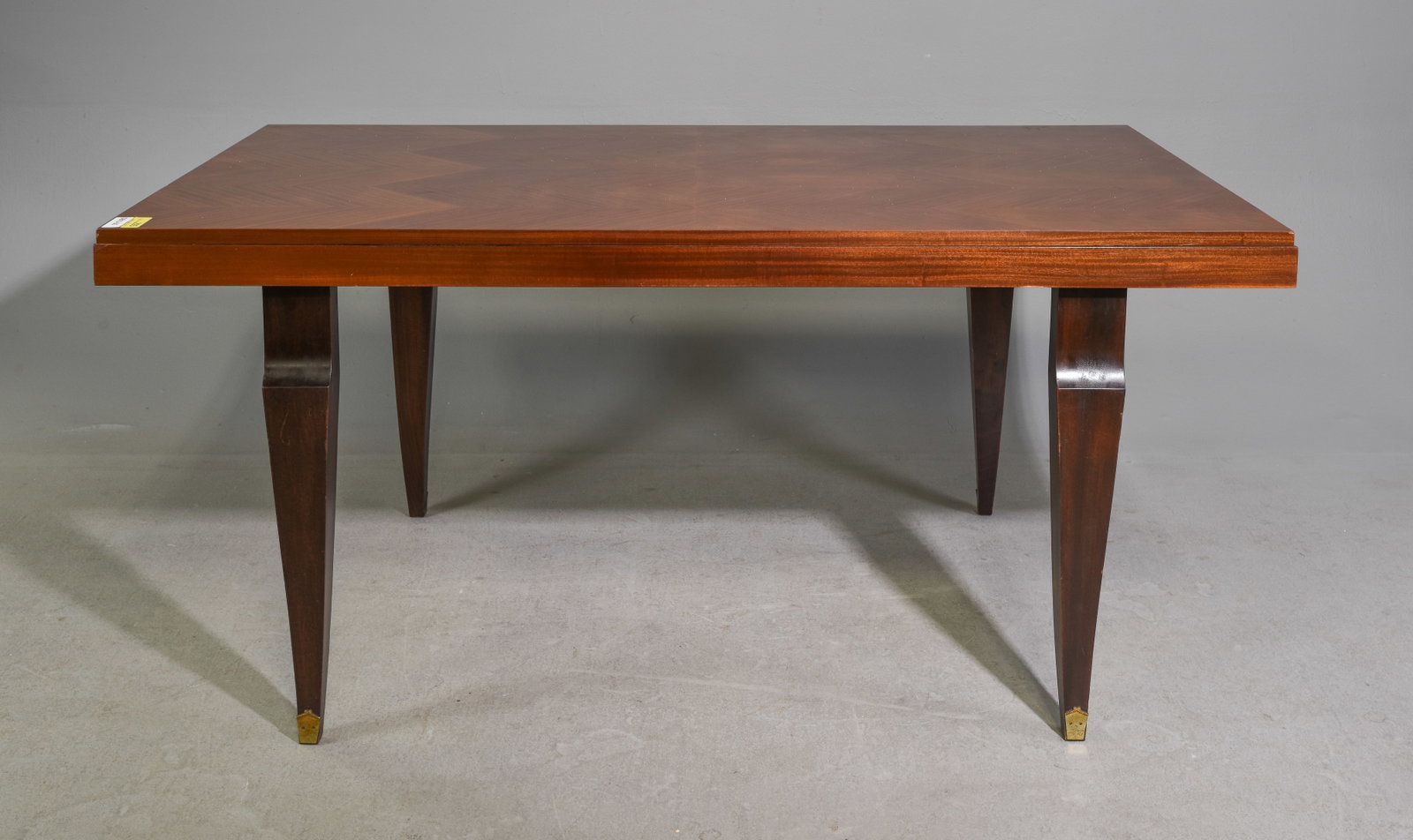 French Art Deco Style Mahogany Table with Leaves (1 of 8)
