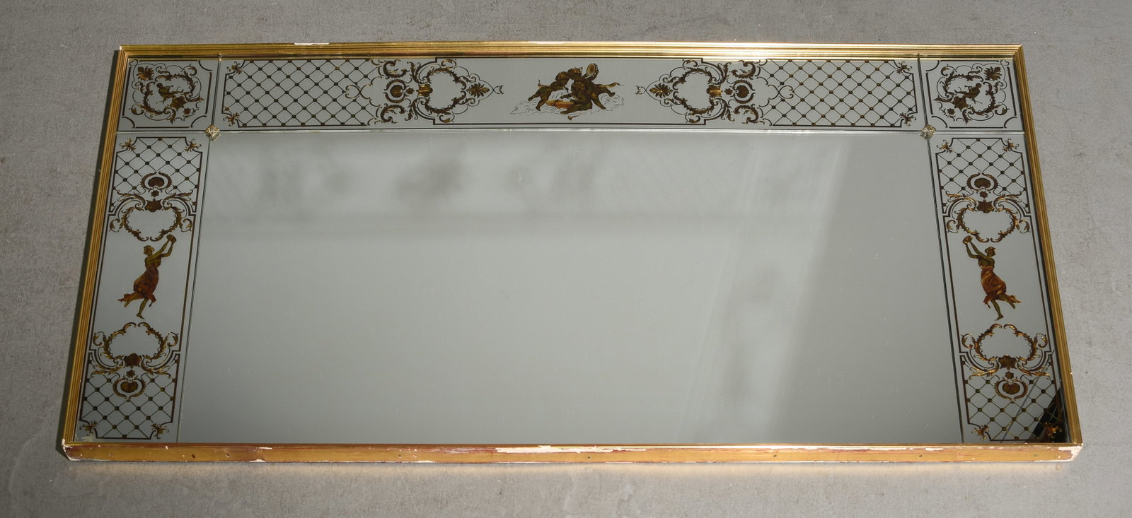 Janssen Glass Style Large French Mirror (1 of 5)