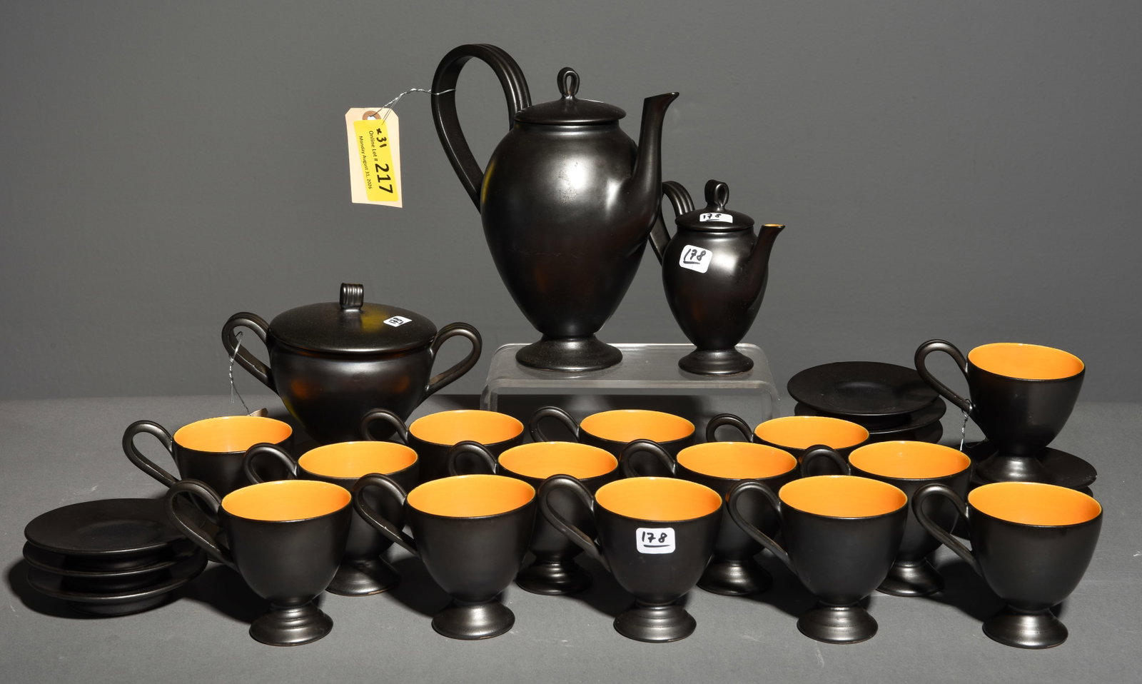 31pc French Modern Ceramic Tea Set (1 of 5)