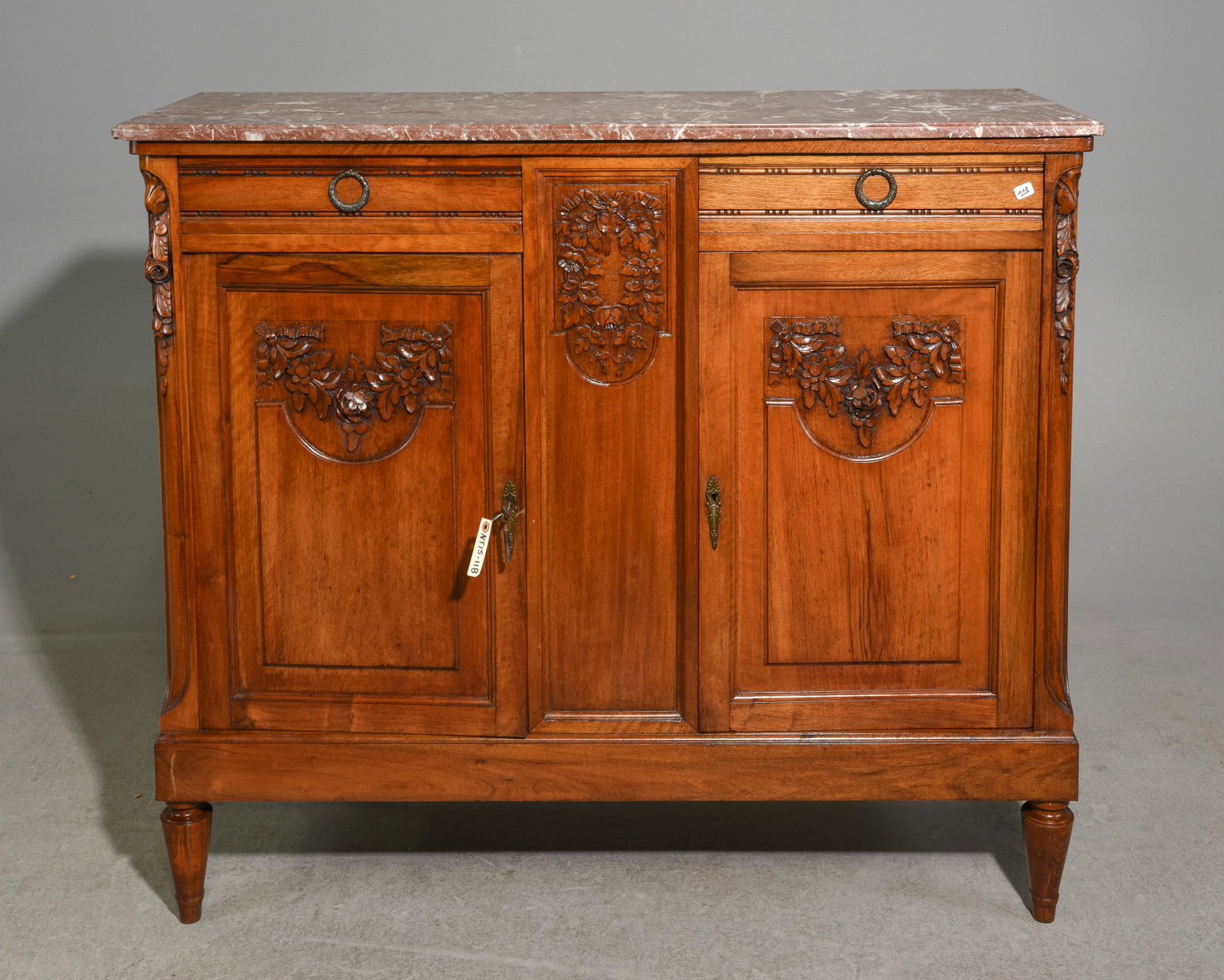 Louis XVI Style Marble Top Buffet / Sideboard (1 of 9)