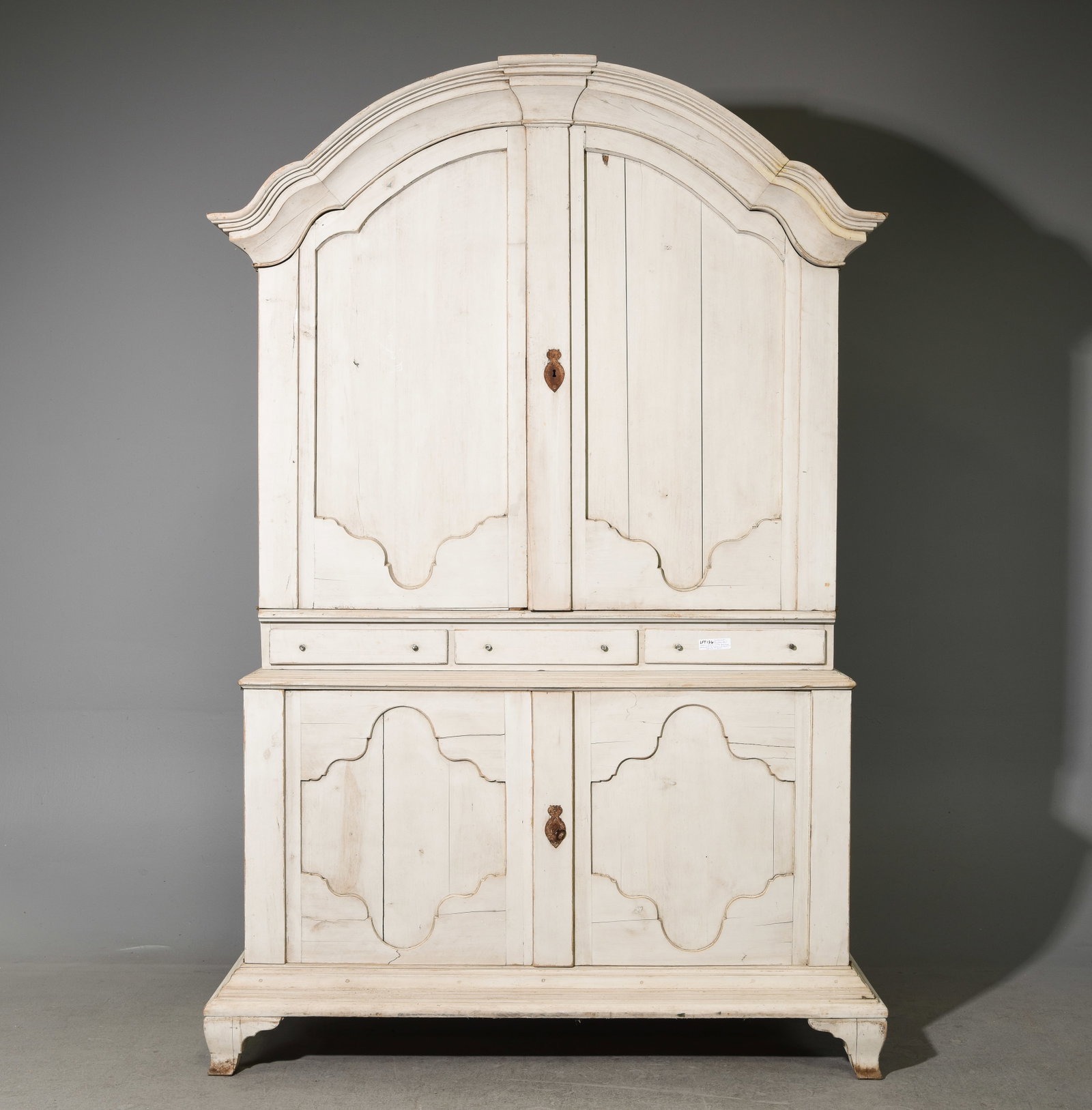 Swedish Gustavian Painted Linen Press c.1847 (1 of 10)