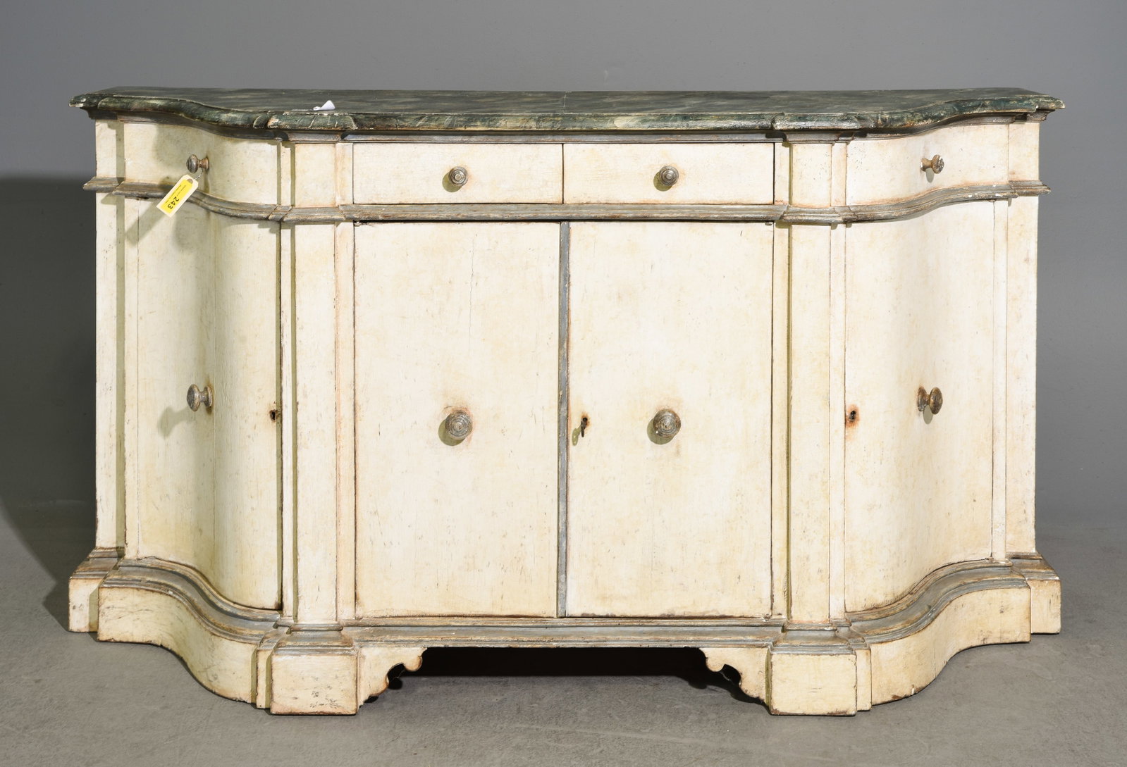 Italian Faux Marble Top Painted Sideboard (1 of 7)