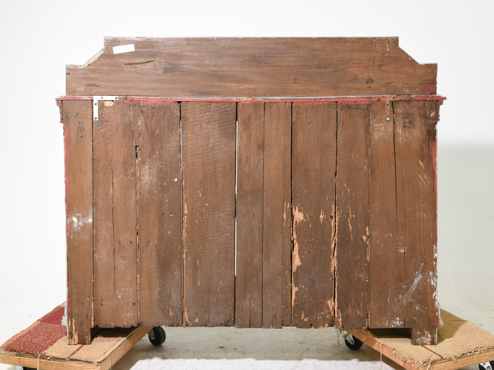 French Grey Painted Buffet with Backsplash - 7