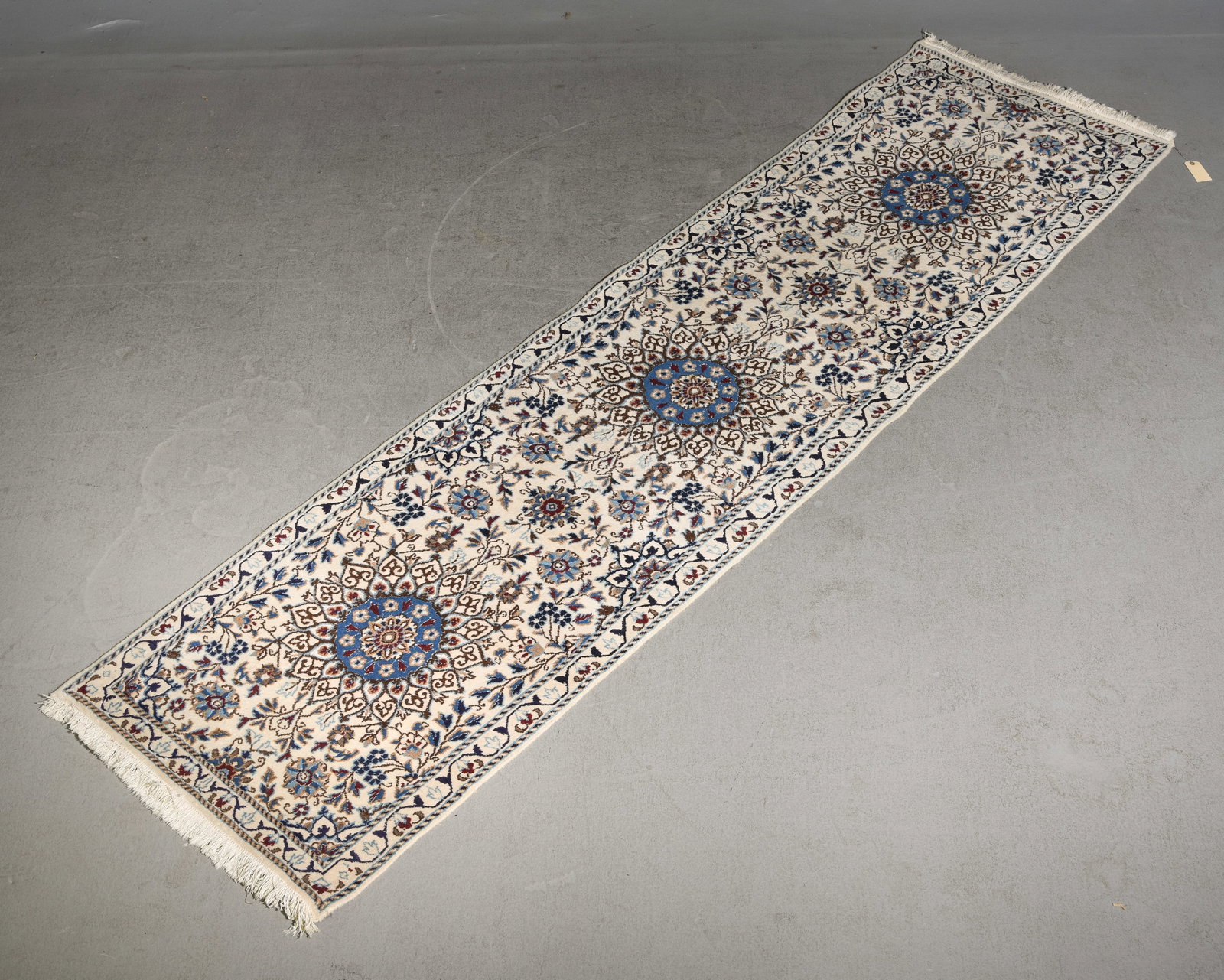 Nain Style Hand Knotted Runner Rug - 2'5 x 9'3: Nain Style Hand Knotted Runner Rug - 2'5 x 9'3