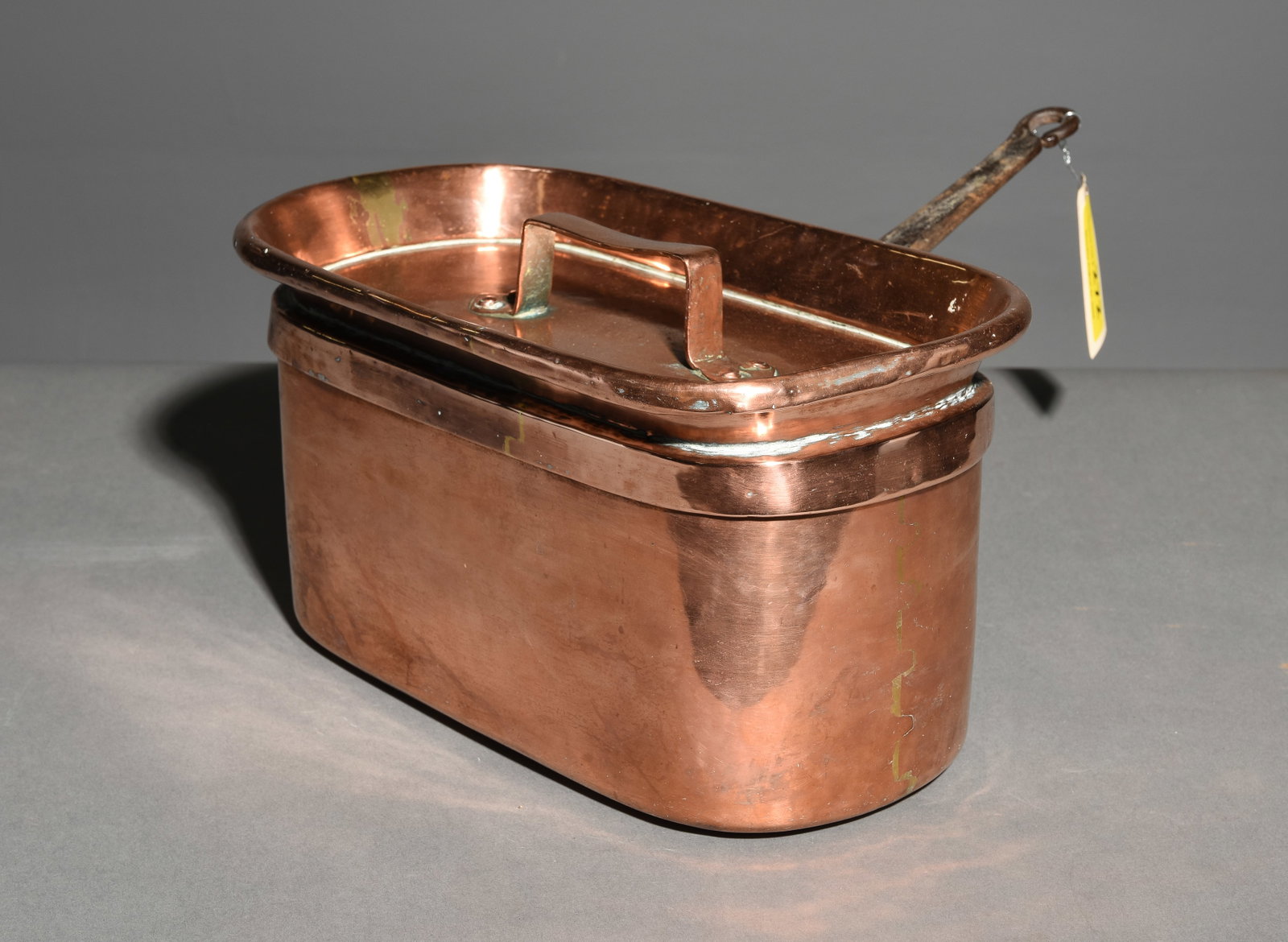 French Copper Roasting Pot / Poacher with Lid (1 of 4)