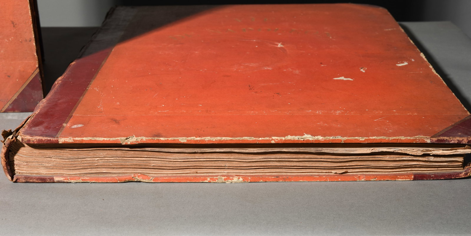 2 Large Leather Bound Books - 3