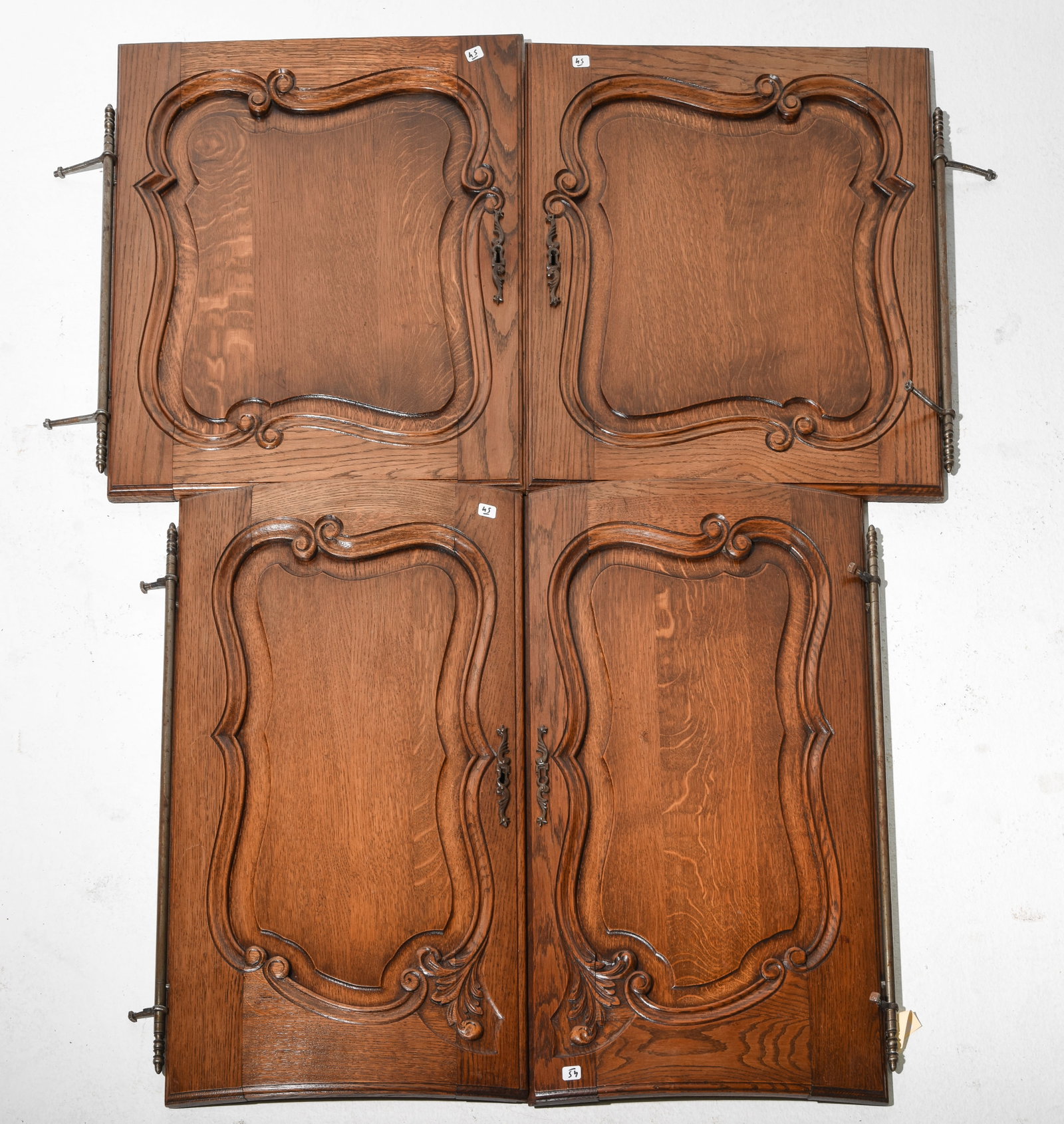 4 Louis XV Style Carved Oak Doors (1 of 5)