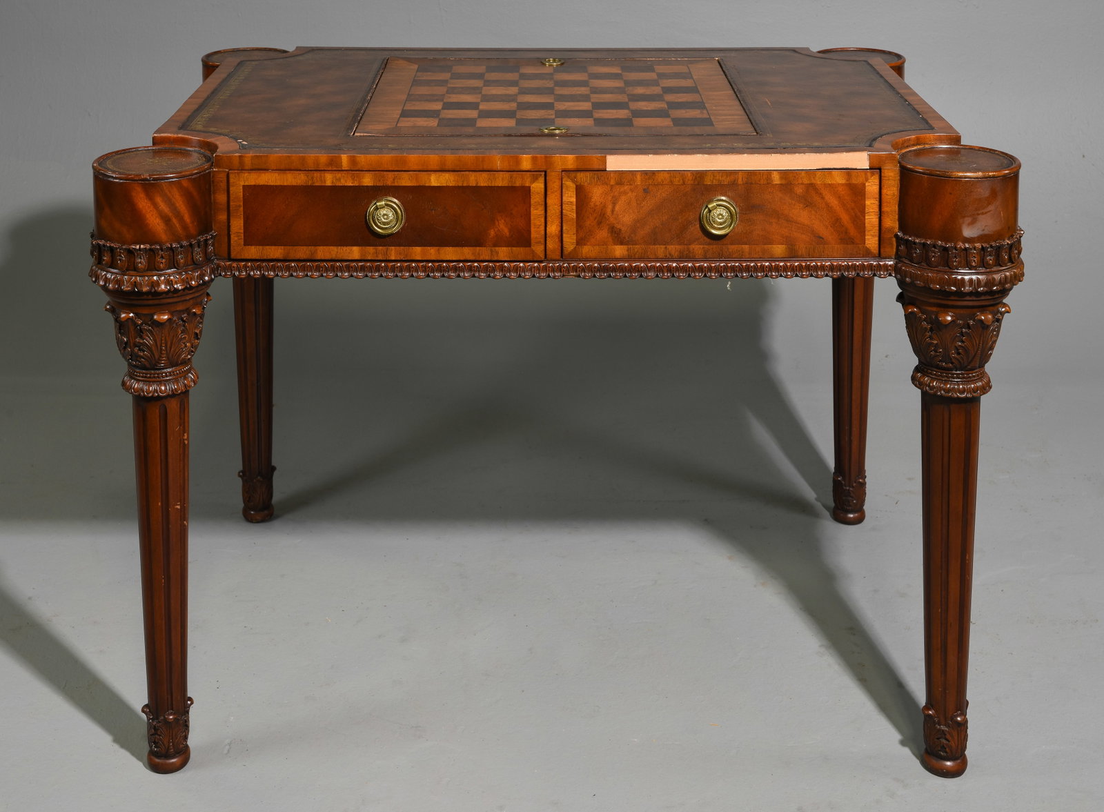 Mahogany Veneer Game Table (1 of 6)