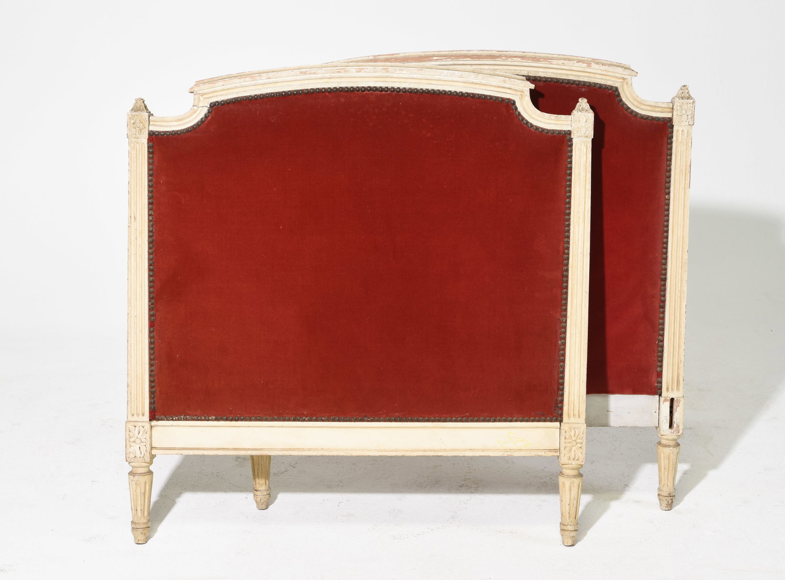 Louis XVI Style Painted Bed with No Rails (1 of 3)