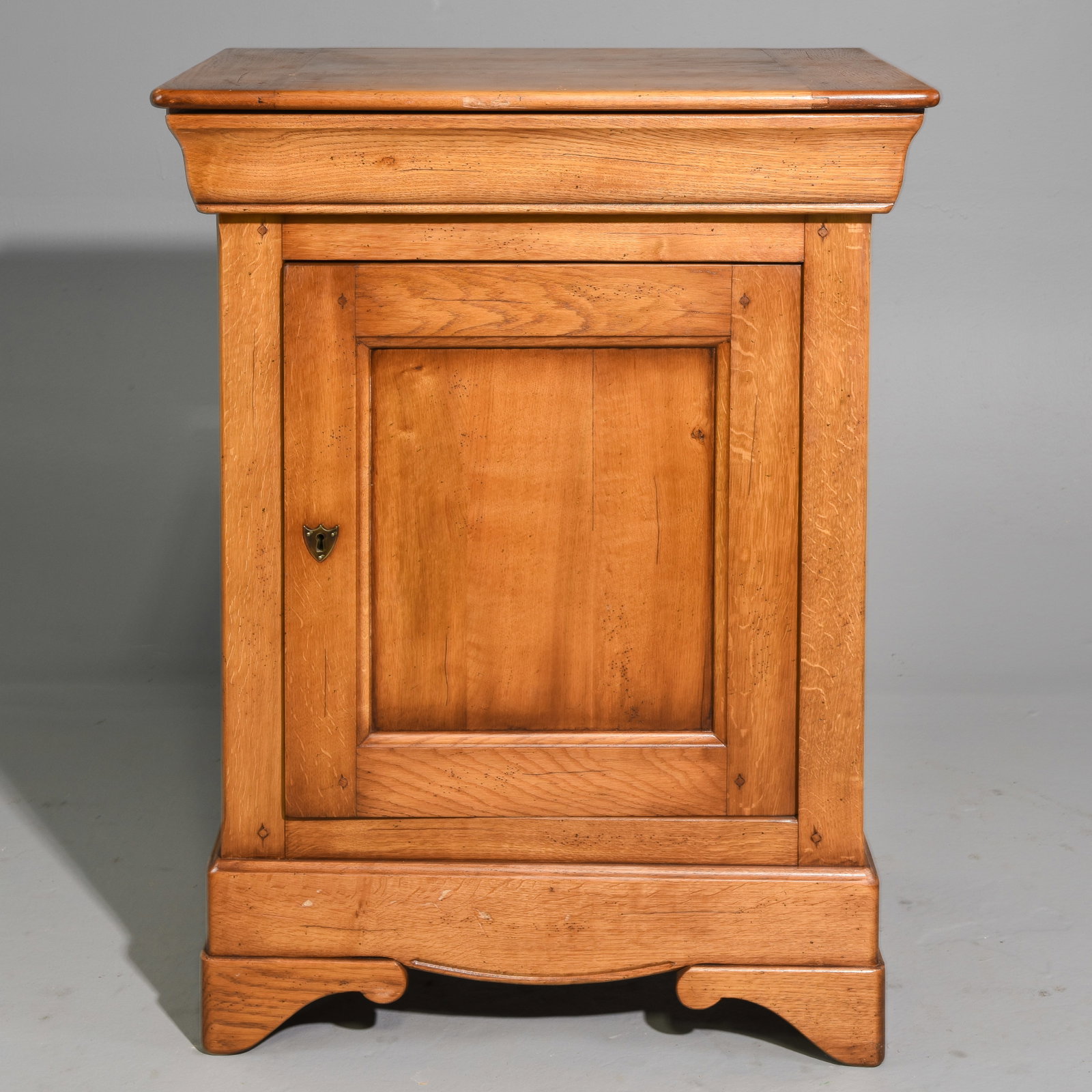 Louis Philippe Style Oak Jam Cabinet / Cupboard: French Louis Philippe Style Oak Jam Cabinet / Cupboard - 41.75 in tall x 31.5 x 21.25