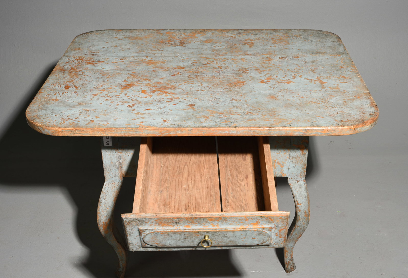 Swedish Blue Painted Rustic Table - 2