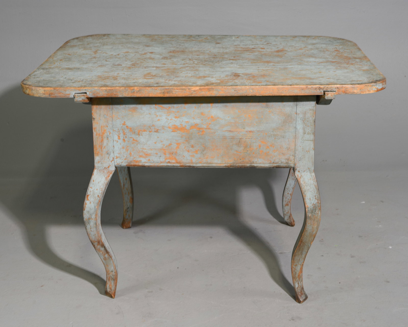 Swedish Blue Painted Rustic Table - 4