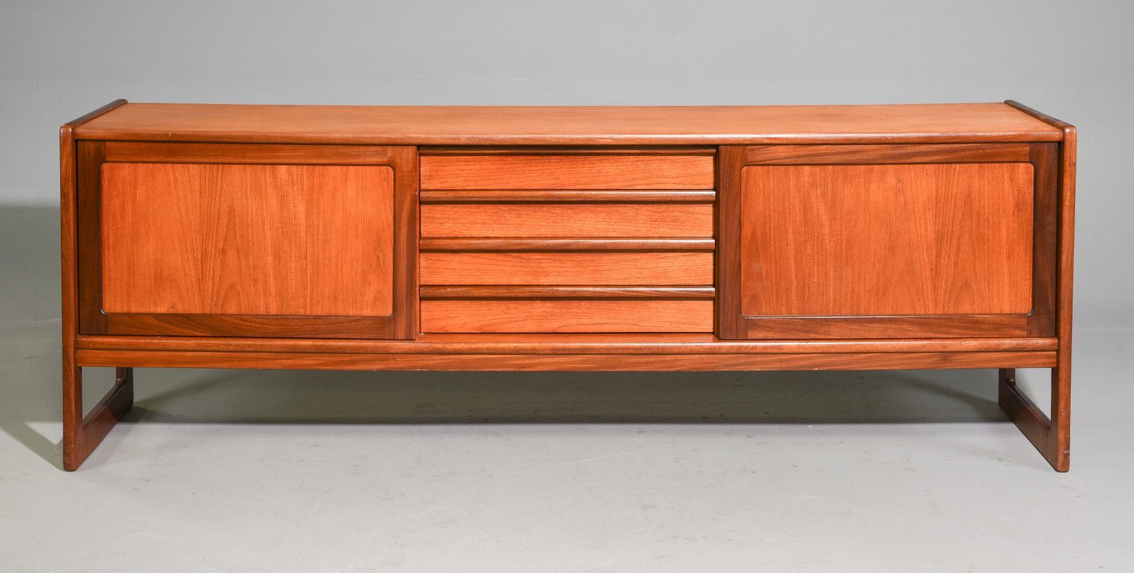 Mid Century Modern Sideboard With Sliding Doors (1 of 8)