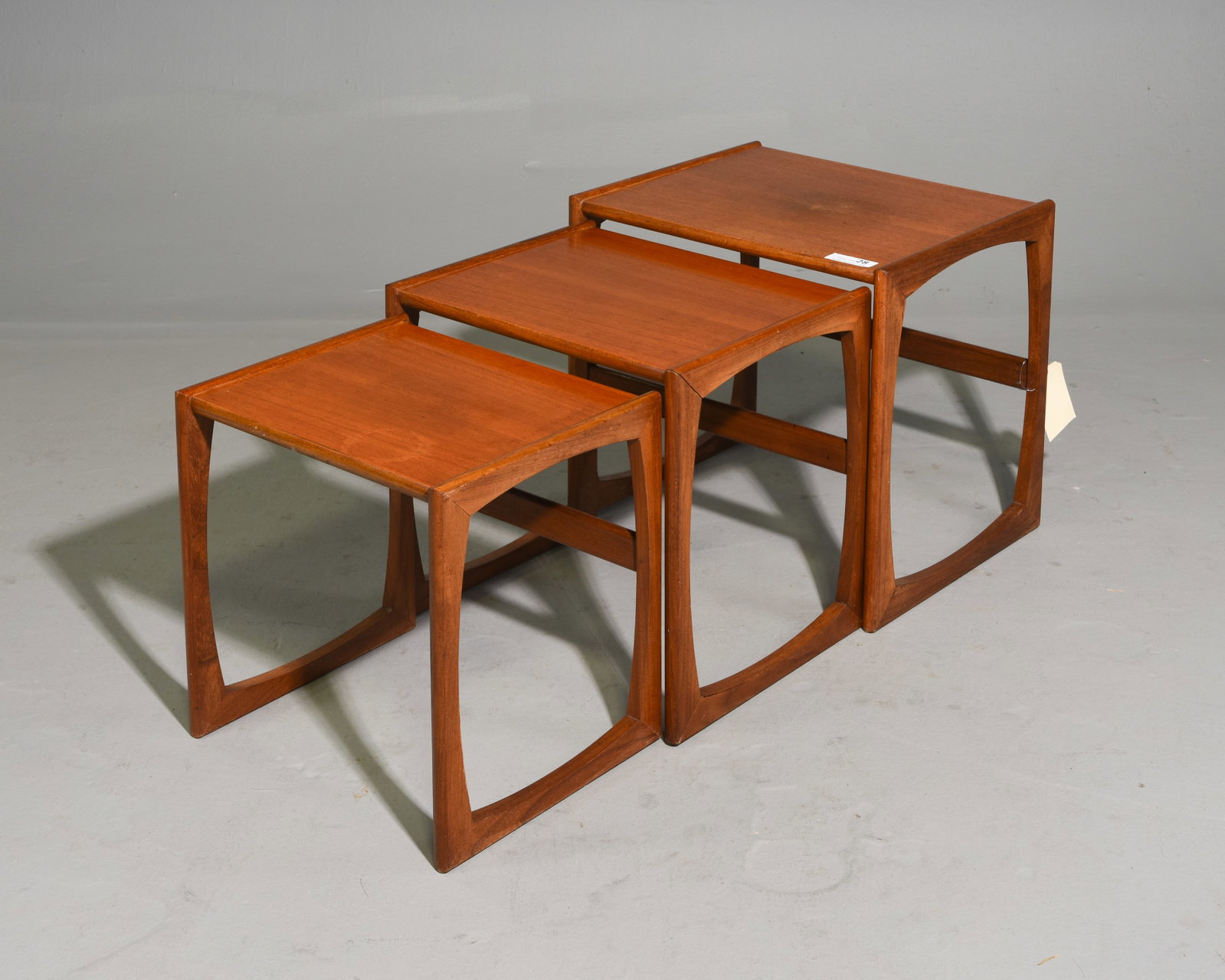 Mid Century Modern Quadrille Nest of 3 Tables (1 of 5)