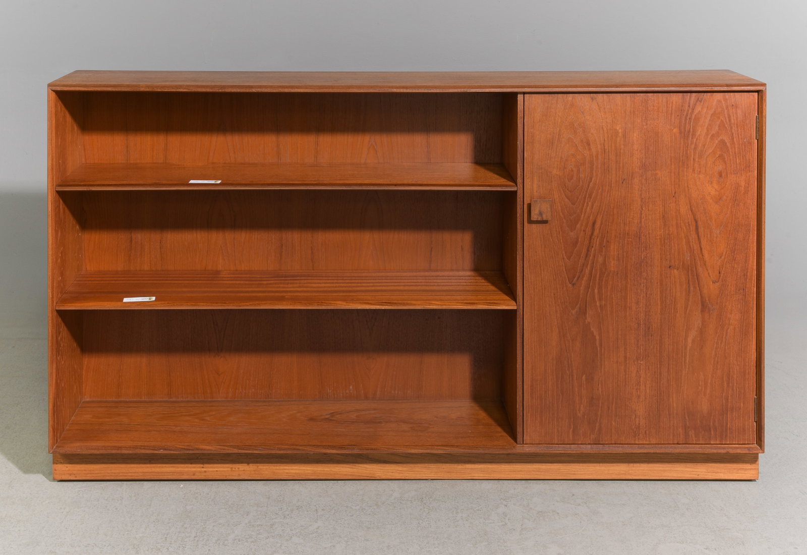 Mid Century Modern Bookshelf - Kofod Larsen: Danish Modern Style Bookshelf with Square Pulls by British Furniture Maker G-Plan for Kofod Larsen - 34.5 in tall x 60 x 10.5