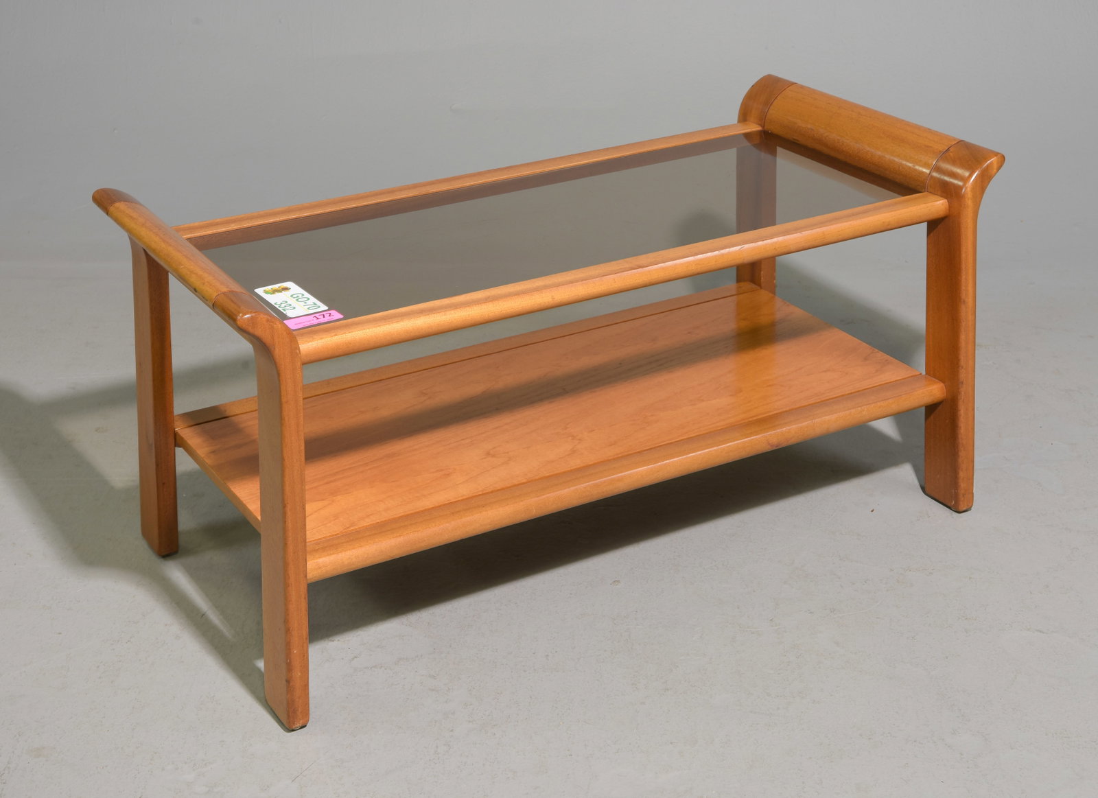 Mid Century Modern Glass Top Coffee Table (1 of 3)