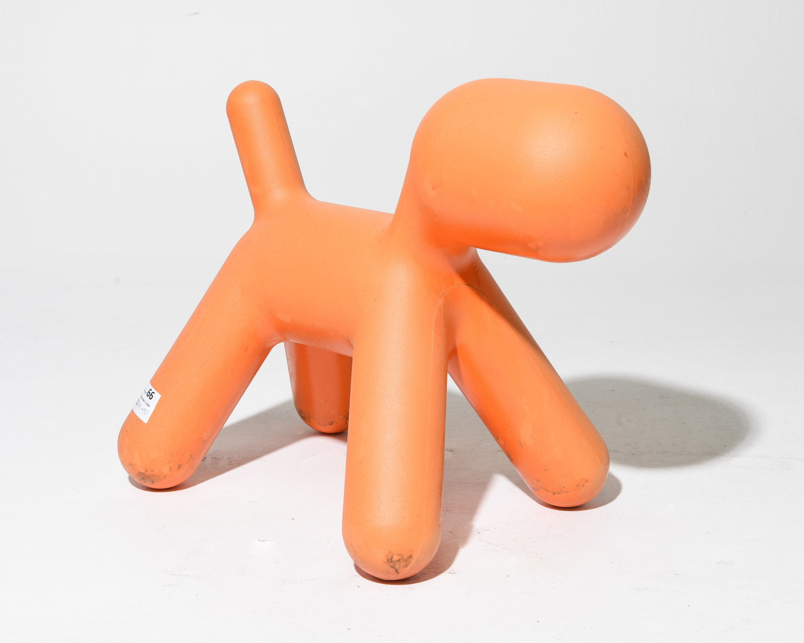 Eero Aarnio for Magis Puppy Orange Sculpture / Seat: Eero Aarnio for Magis "Puppy" sculpture and seat from the Me Too Collection. Designed by Finnish designer Eero Aarnio and made in Italy of rotational-molded polyethylene. Whimsical stylized dog form i
