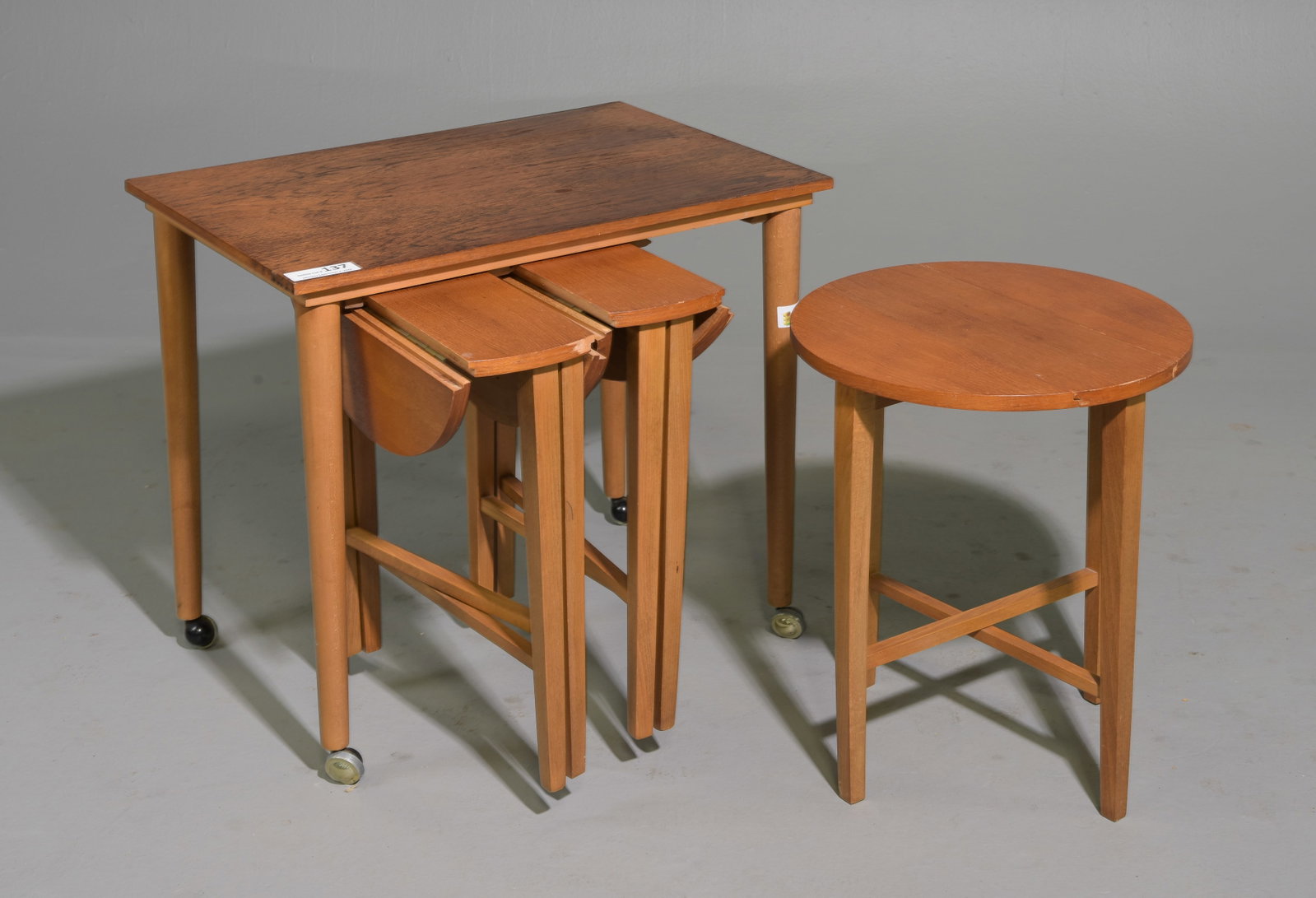 Mid Century Modern Nest of 4 Tables / Cart (1 of 4)