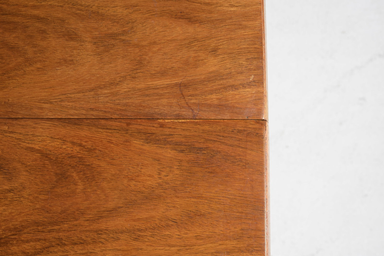 Mid Century Modern Walnut Table with Insertable Leaf - Uniflex - 8