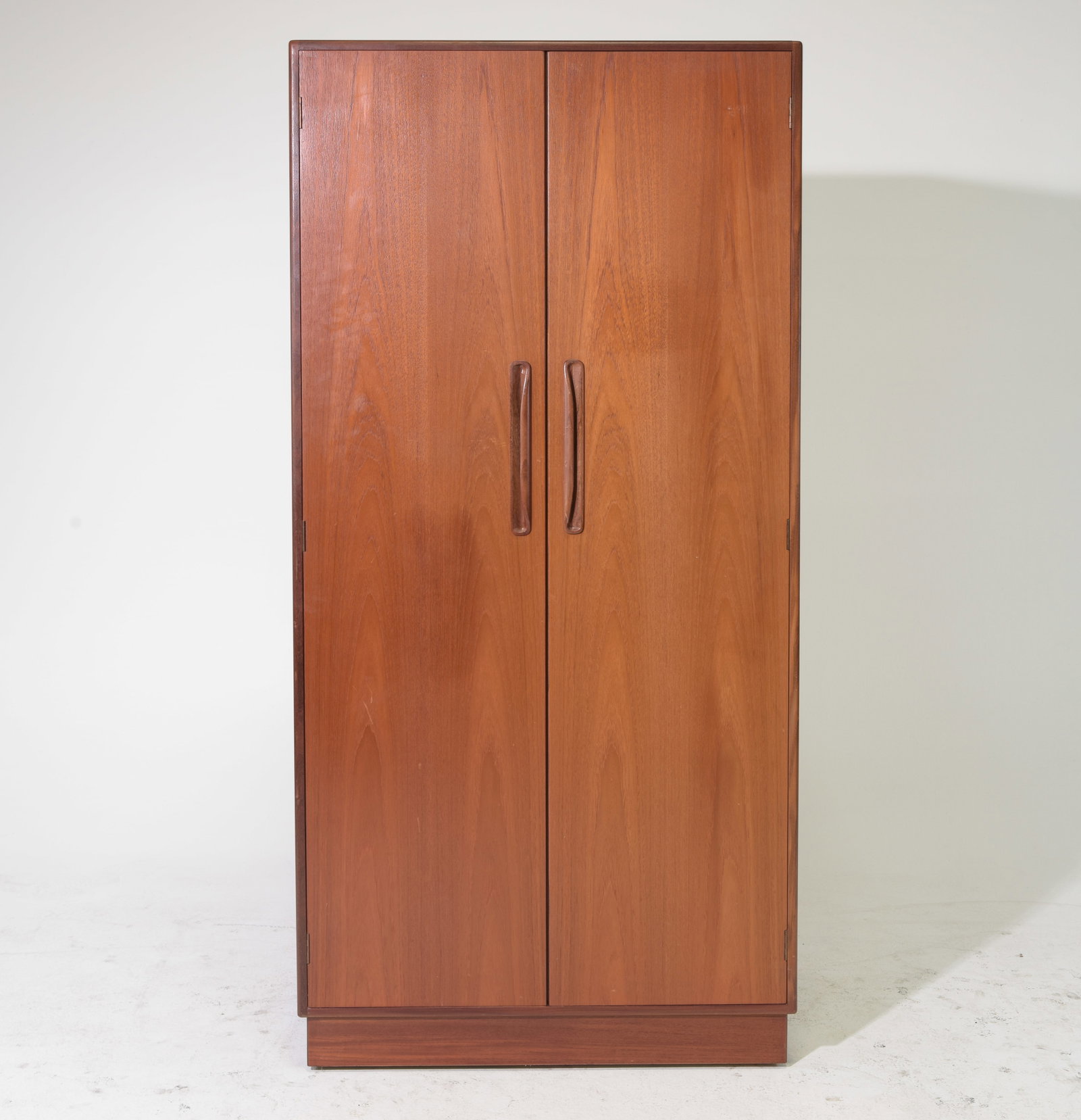 Mid Century Modern Teak Robe by Gplan #1: Danish Modern Style Teak Double Door Robe by Mid Century Furniture Maker Gplan, Part of their "Fresco" Range - 68.5 in tall x 33.5 x 23