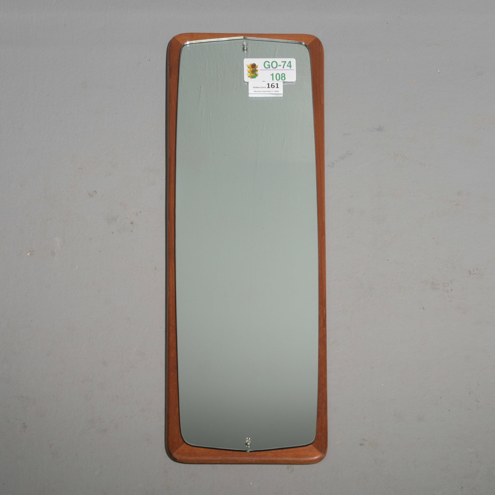Mid Century Modern Mirror on Teak Board #3 (1 of 3)