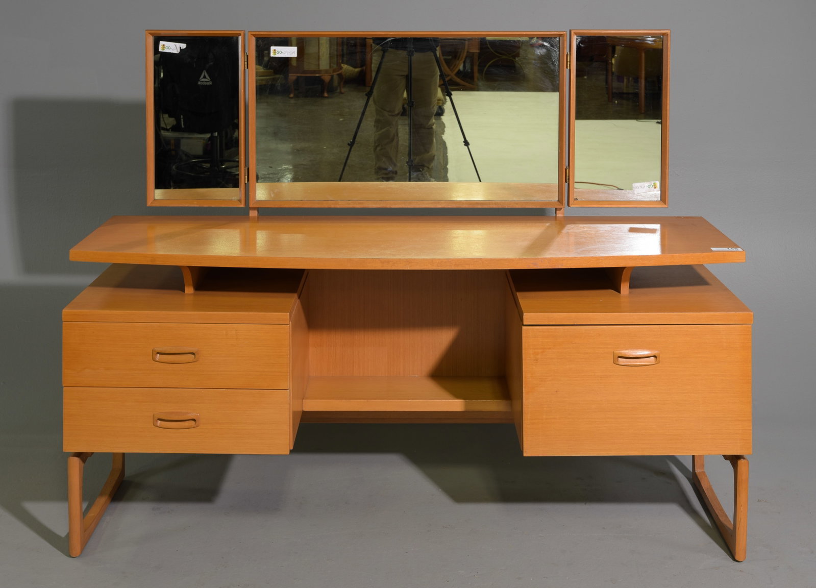 Mid Century Modern Quadrille Desk / Dresser (1 of 5)