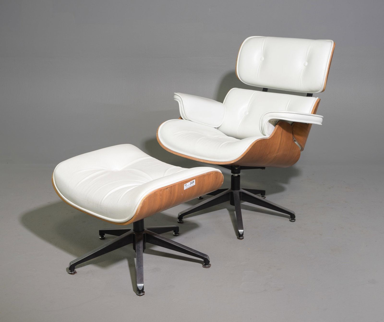 Mid Century Modern Eames Style Chair & Ottoman (1 of 8)