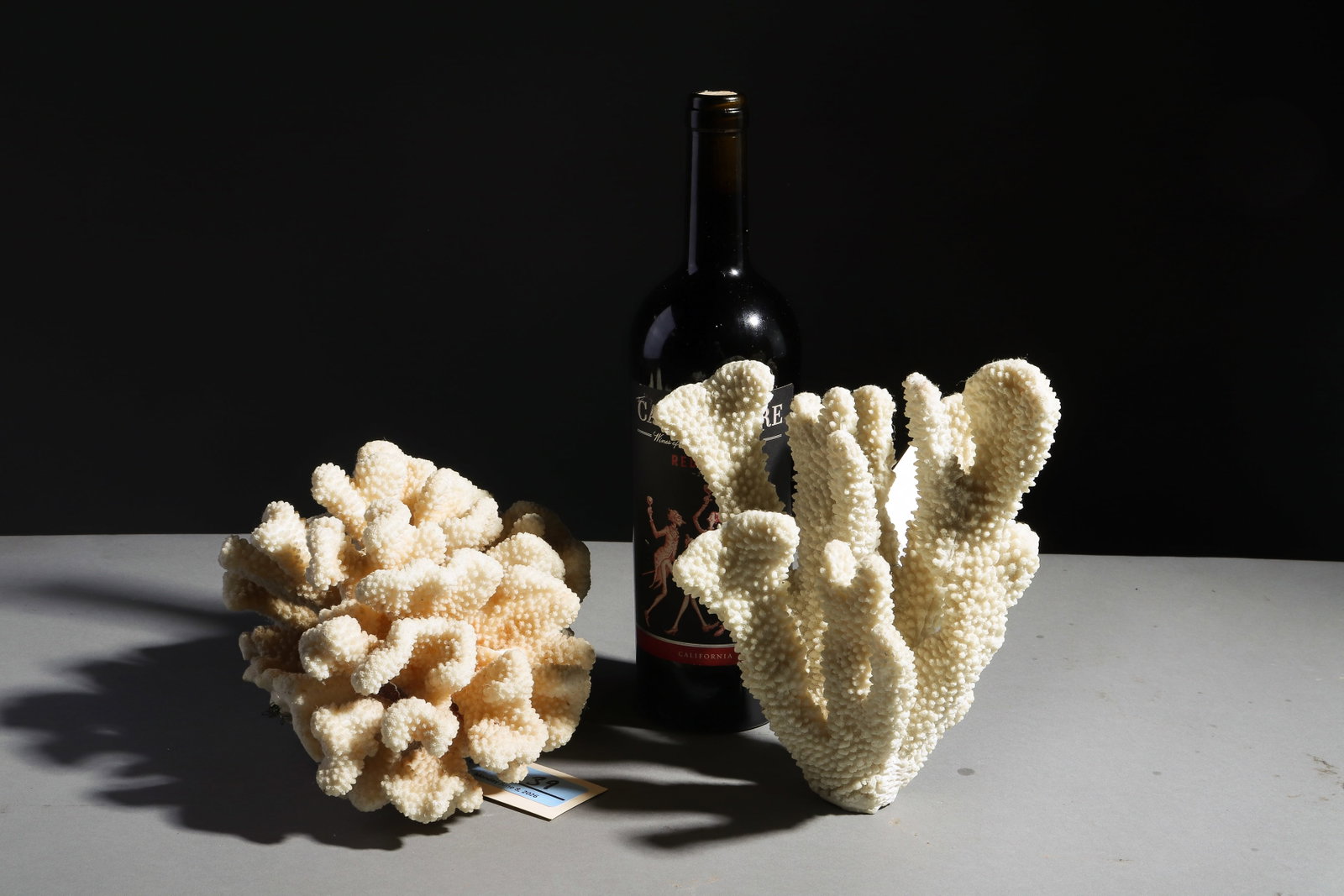 2pcs - White Cauliflower Coral Cluster & 1 Other: 2pcs - White Cauliflower Coral Cluster & 1 Other - 6 in tall x 9 x 7 and 5 in tall x 8.5 x 7.5