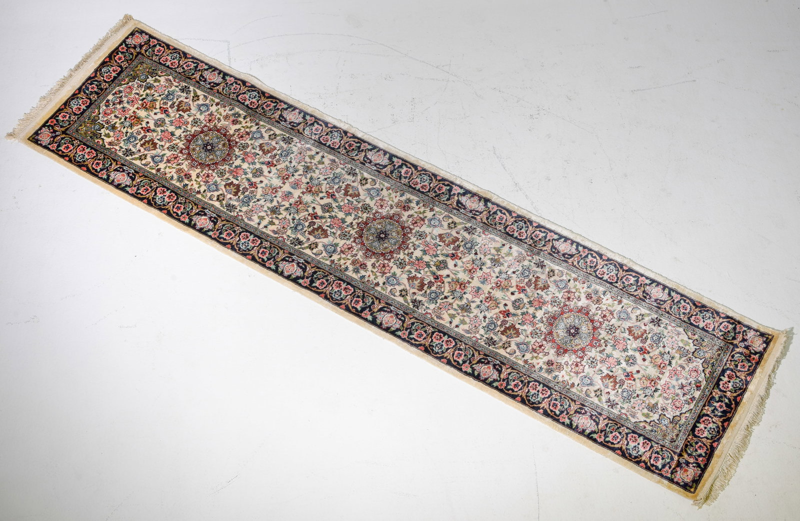 Silky Tabriz Gallery Runner Rug - 3' x 10' (1 of 5)