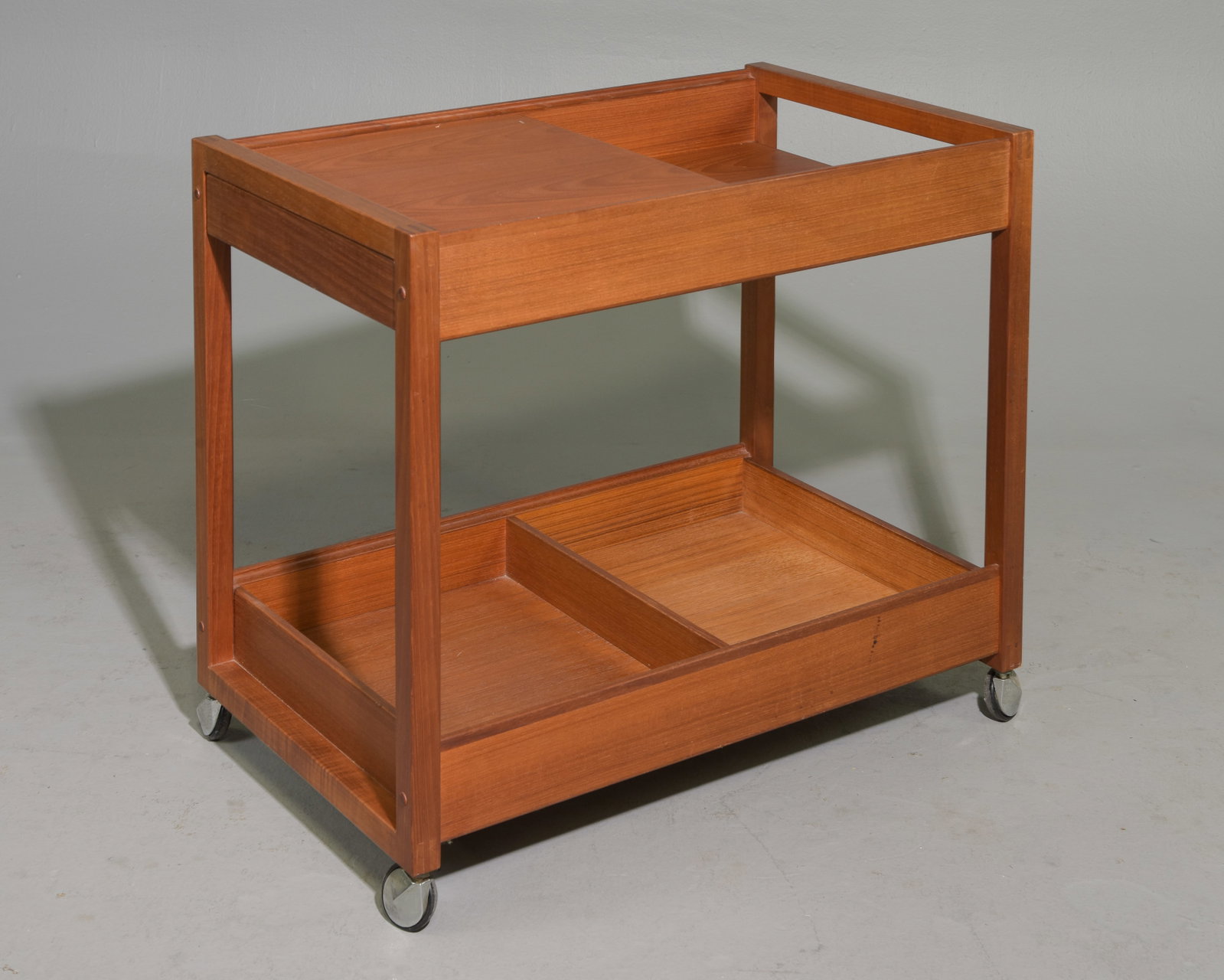 Danish Modern Two Tier Trolley with Drawer (1 of 4)