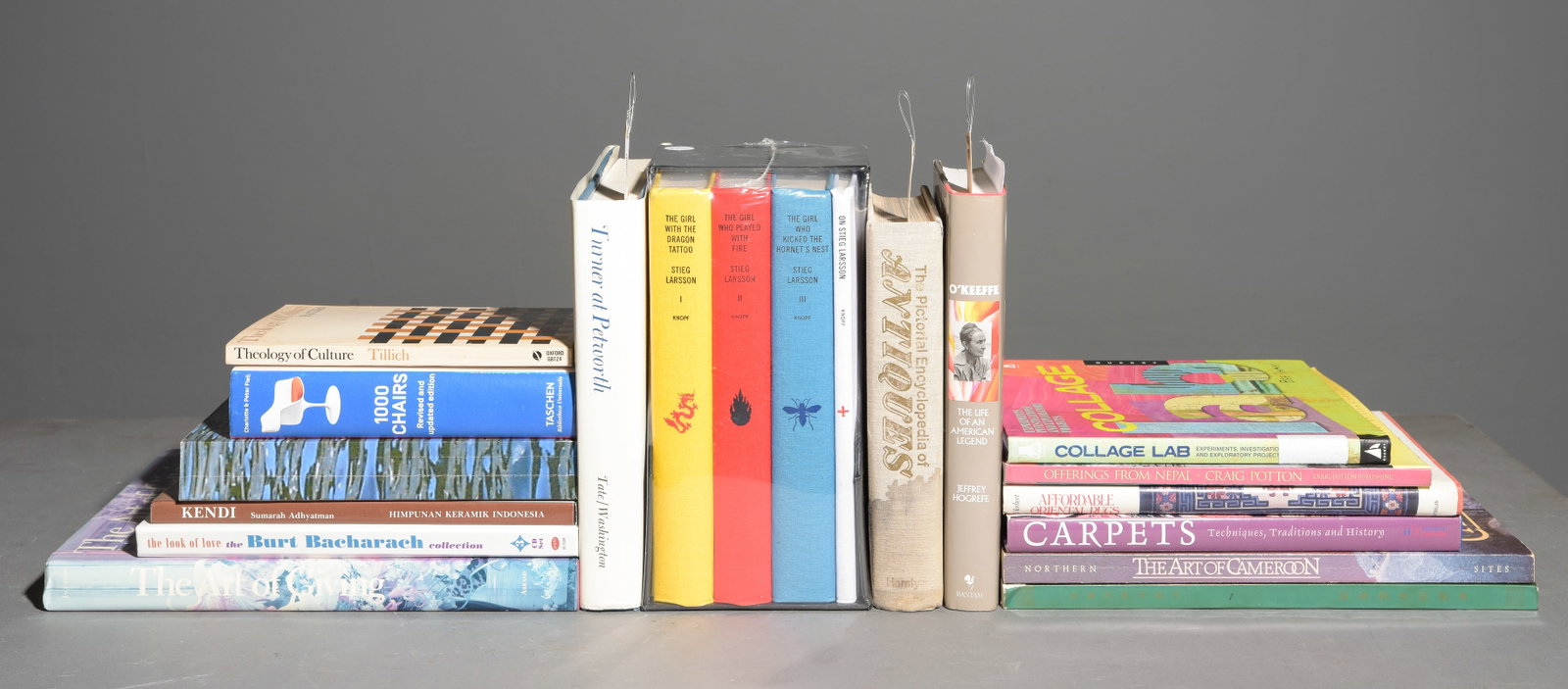 19 Art, Design & General Interest Books - O'Keeffe, Stieg Larsson (1 of 7)