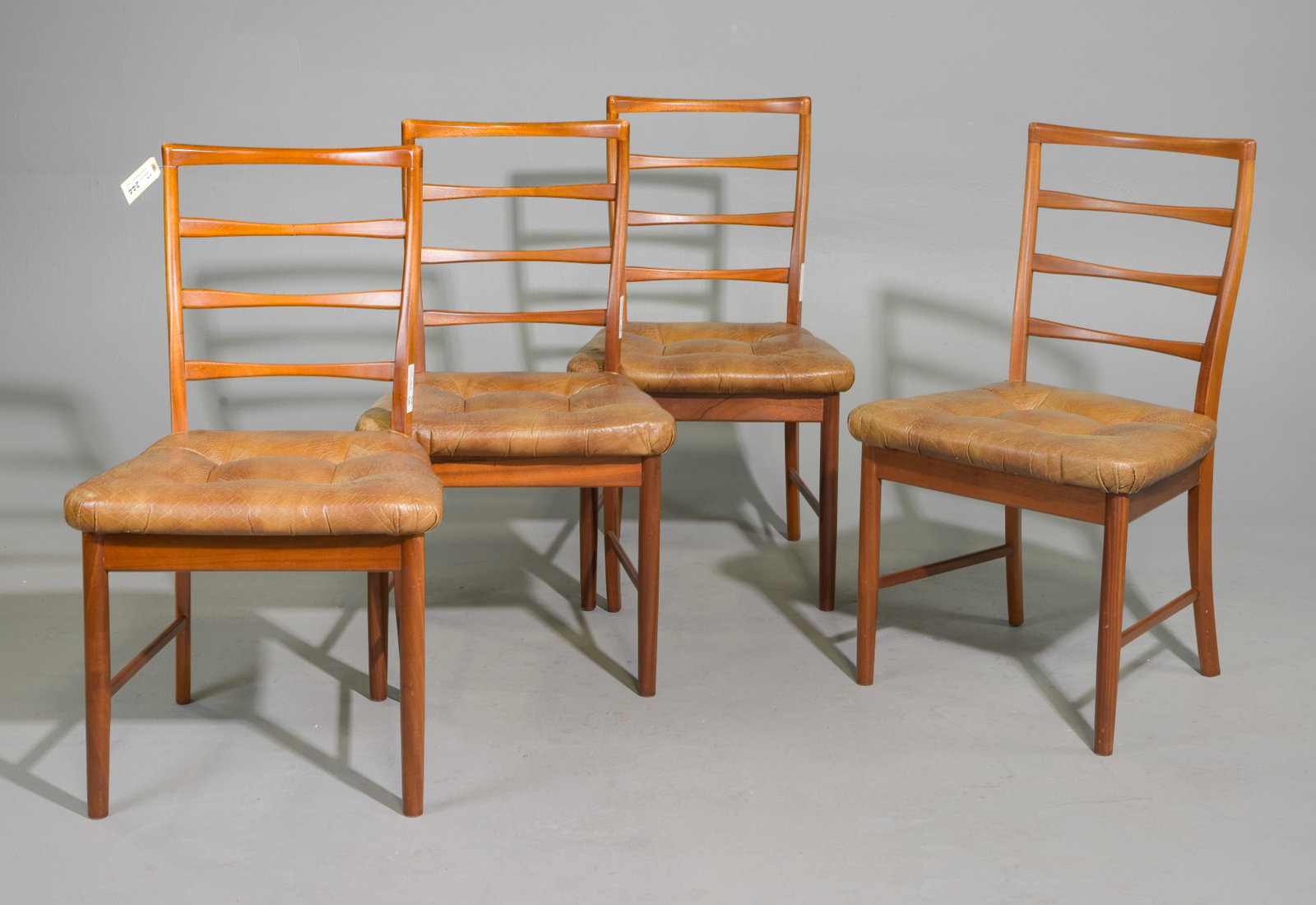 Mid Century Modern Set of 4 Ladder Back Chairs - McIntosh (1 of 5)