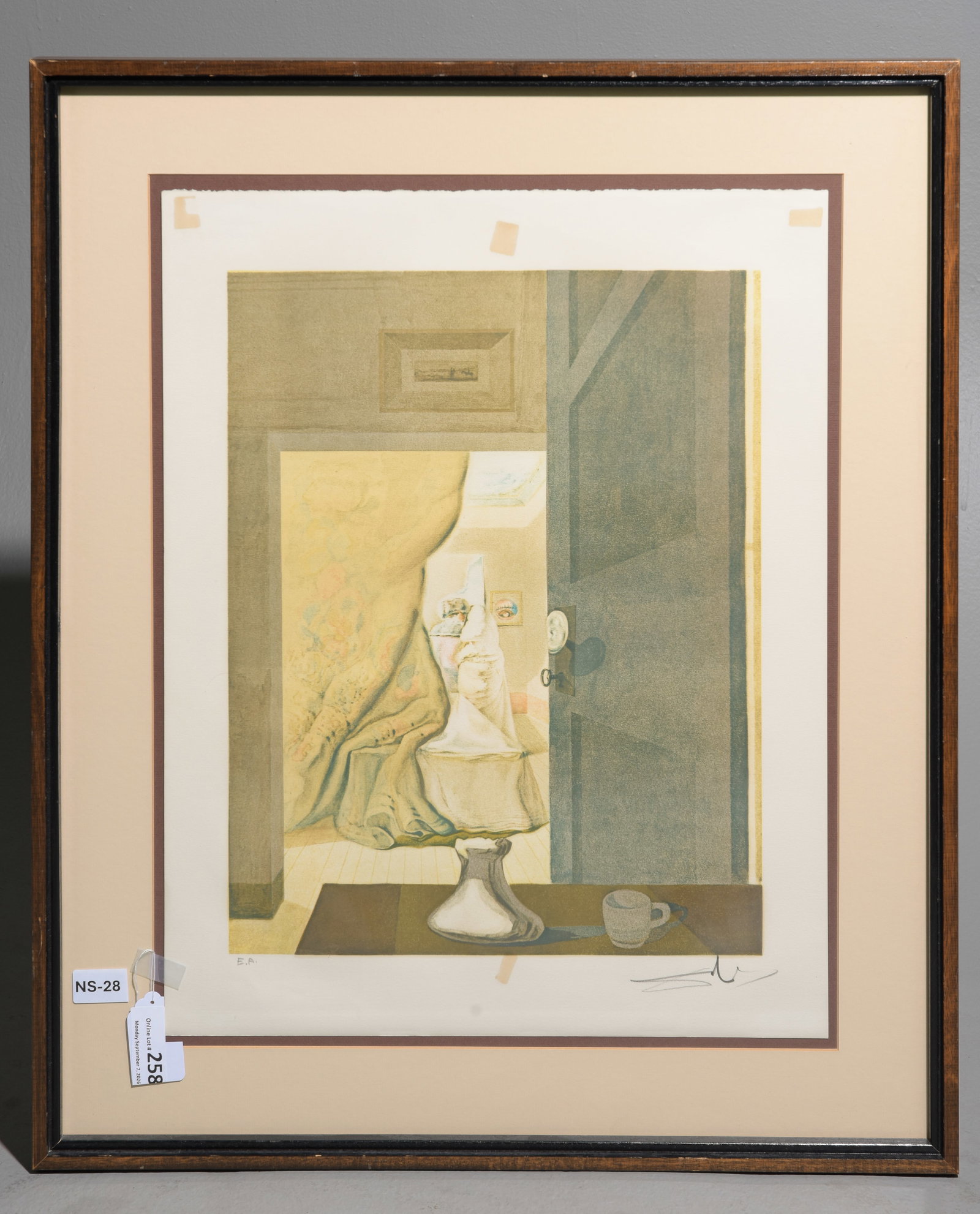 Salvador Dali "The Invisible Man" E.A. Signed Lithograph (1 of 4)