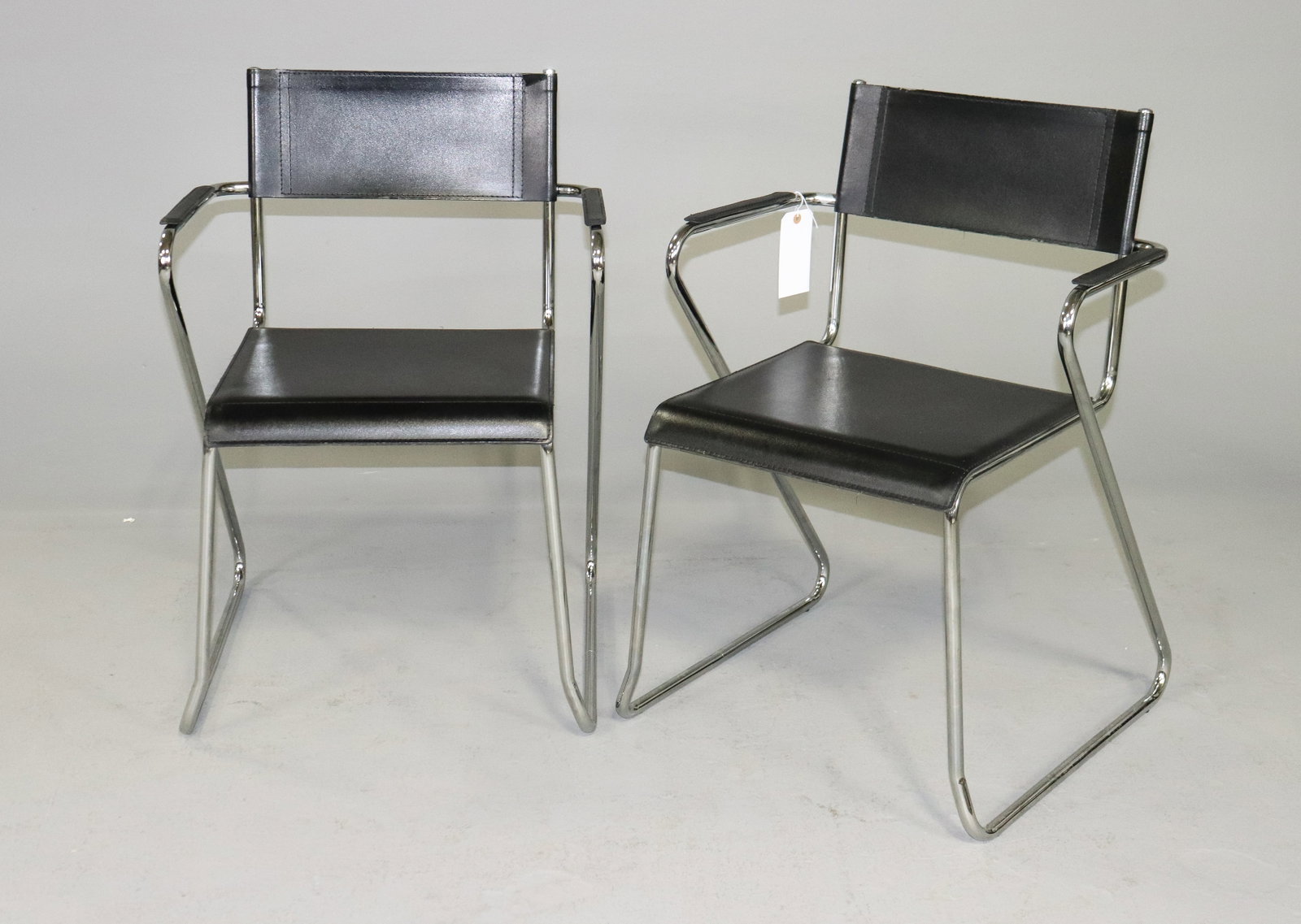 Pair Of Mid Century Modern Chrome Arm Chairs (1 of 5)