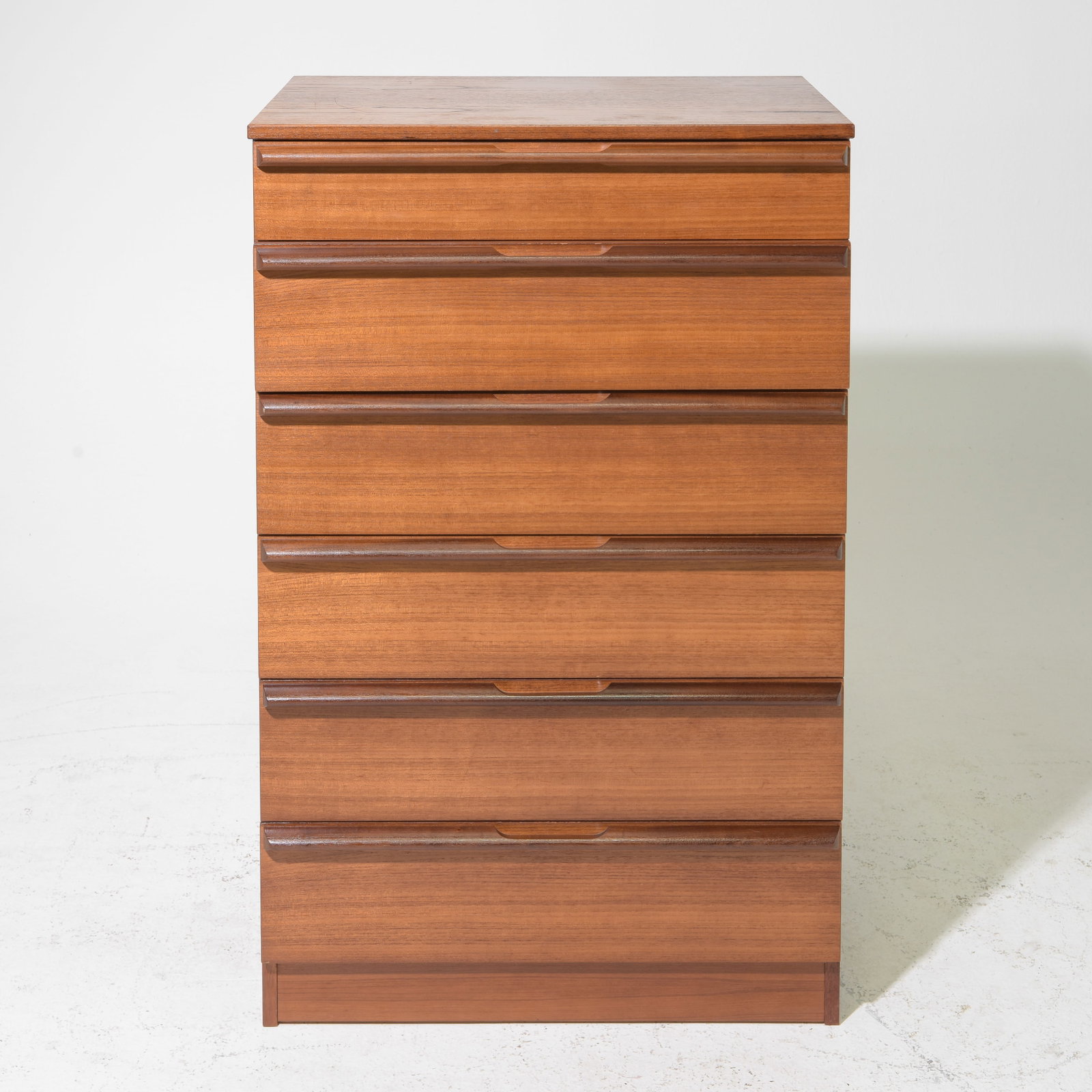 Mid Century Modern Six Drawer Chest - Avalon: Danish Modern Style Six Drawer Chest - Avalon - 38 in tall x 24.25 x 18